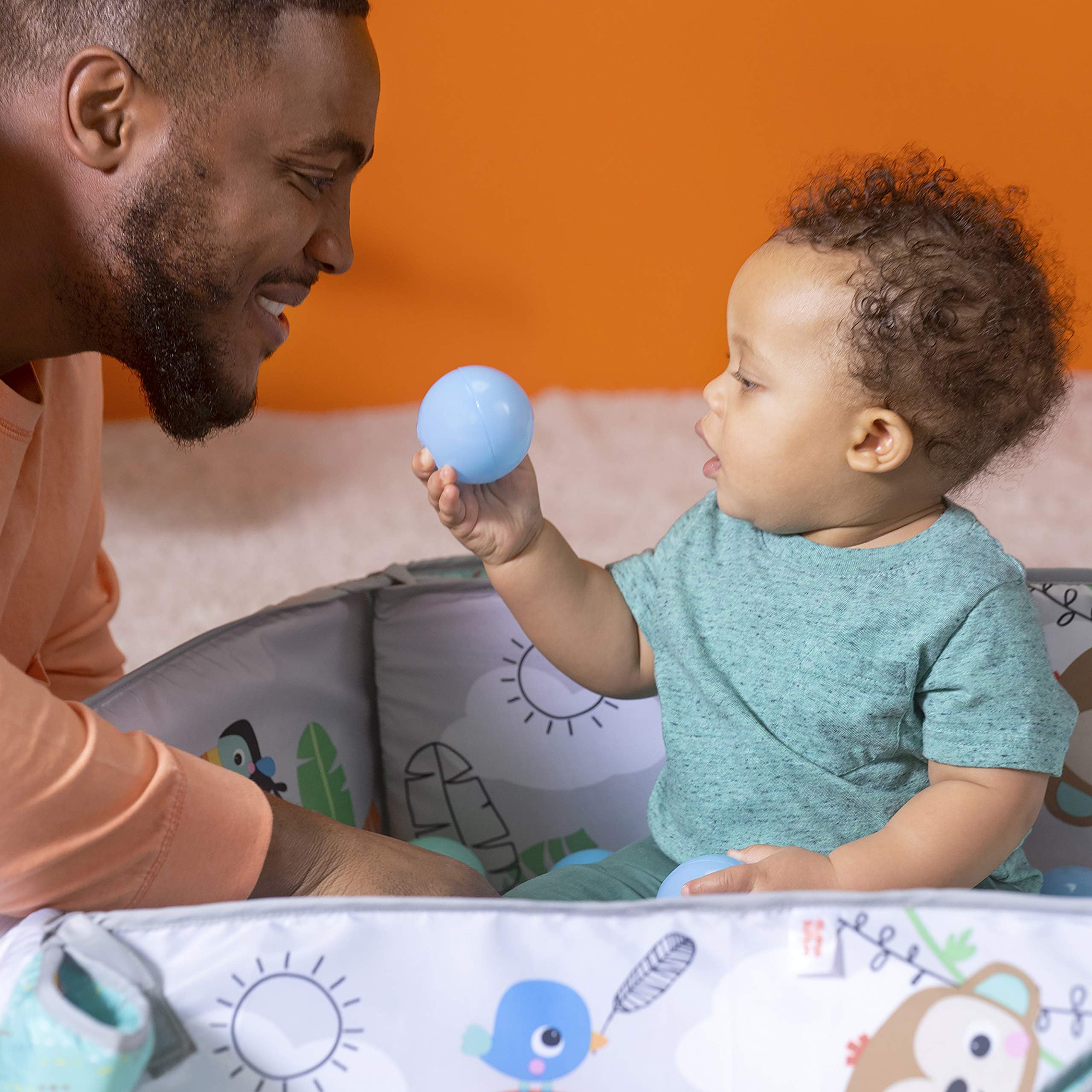 5-in-1 Your Way Ball Play - Jumbo Play Mat Converts to Ball Pit Baby Gym