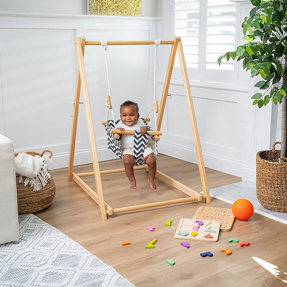 Spruce | Foldable Baby Swing - Beige