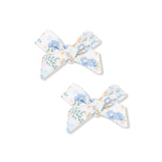 Sweet Rose Calico - Bow Clips