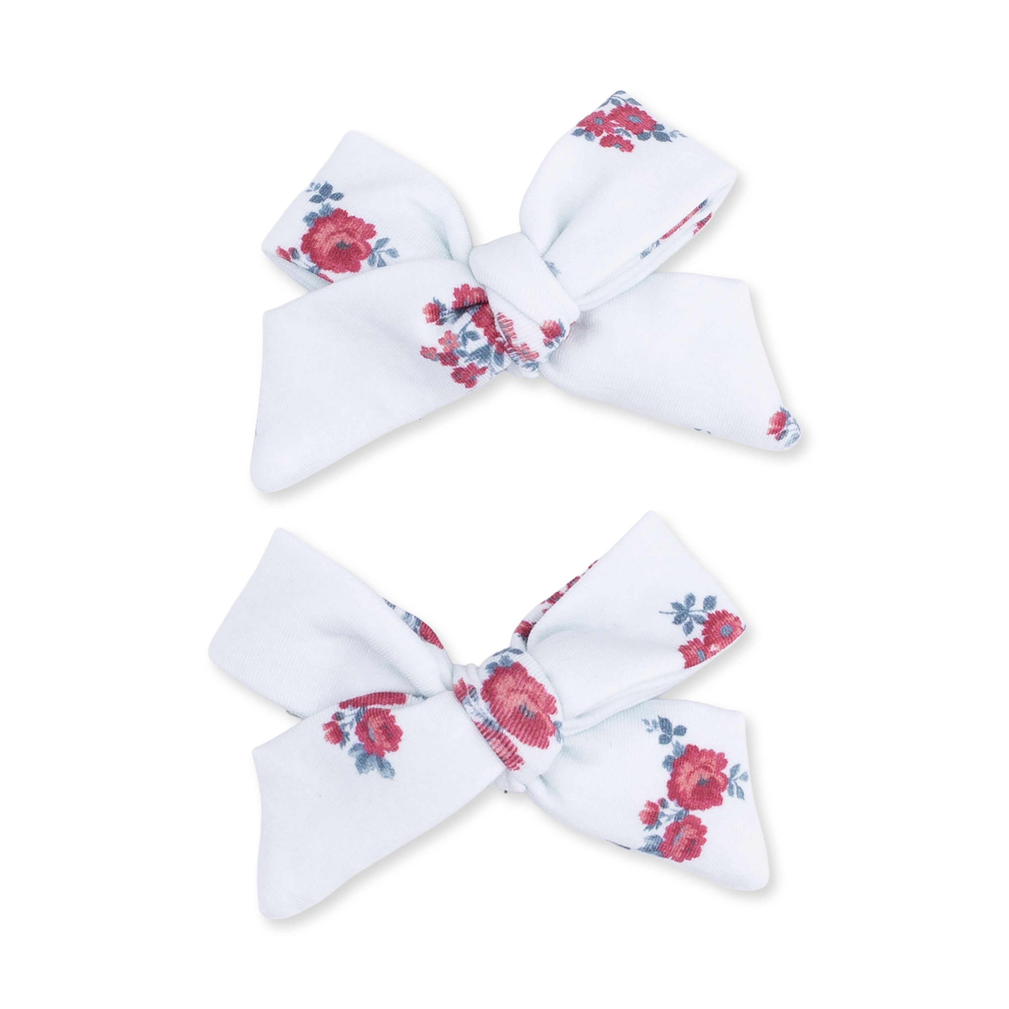 Alyssa Floral - 2 Pack Bow Clips