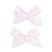 Solid Mauve Morn - 2 Pack Bow Clips
