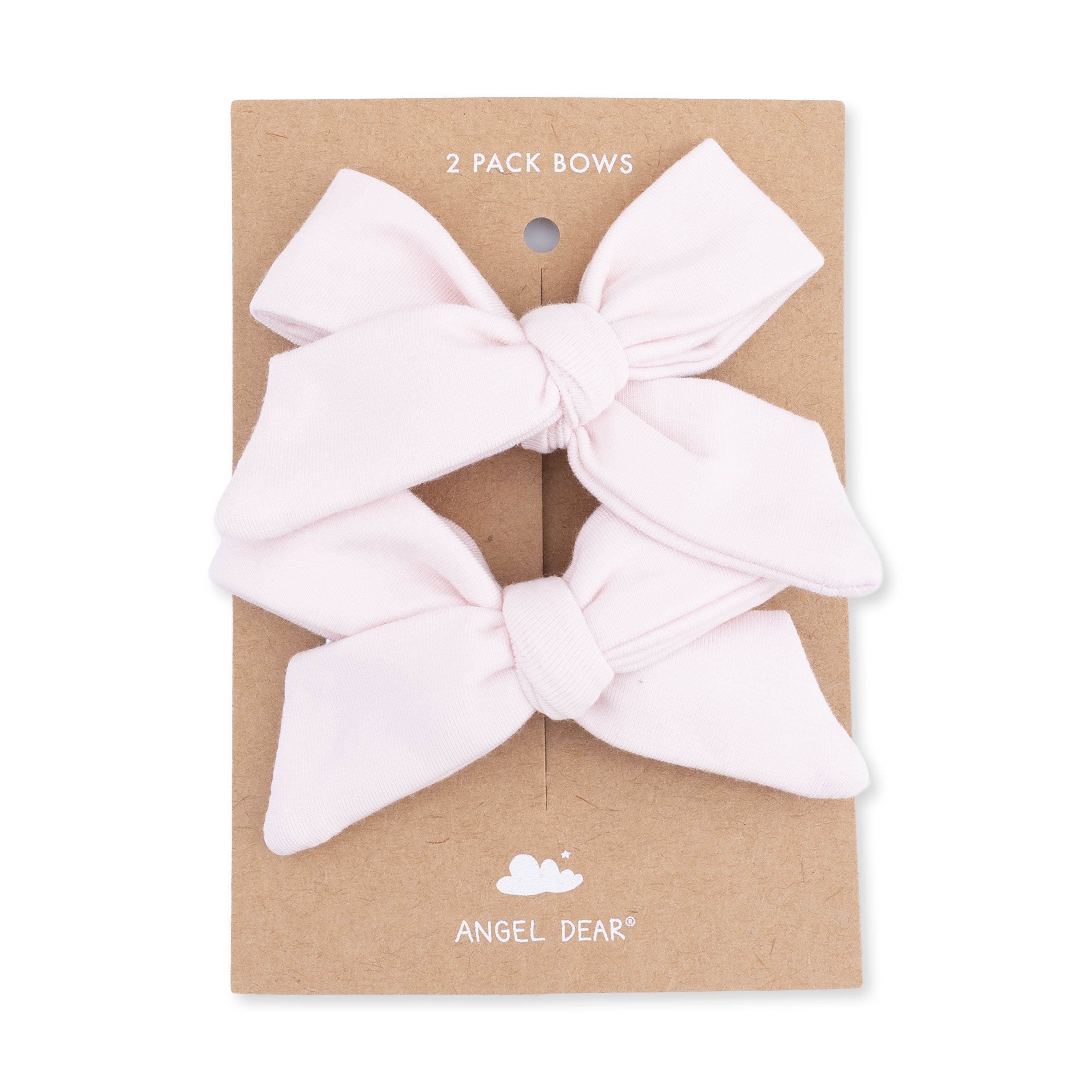 Solid Mauve Morn - 2 Pack Bow Clips