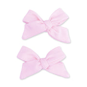Solid Pink A Boo - 2 Pack Bow Clips