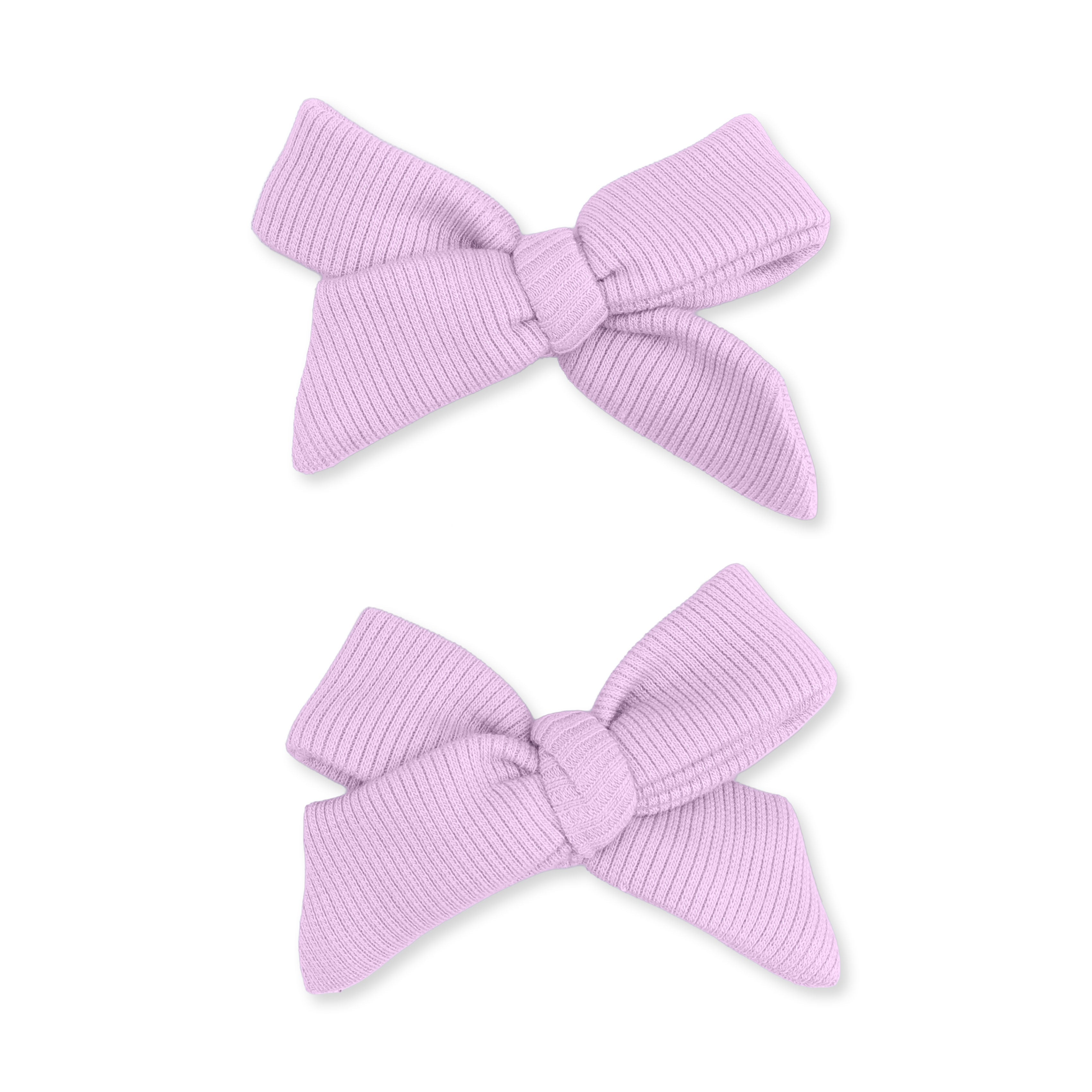 Solid Winsome Orchid - 2 Pack Bow Clips