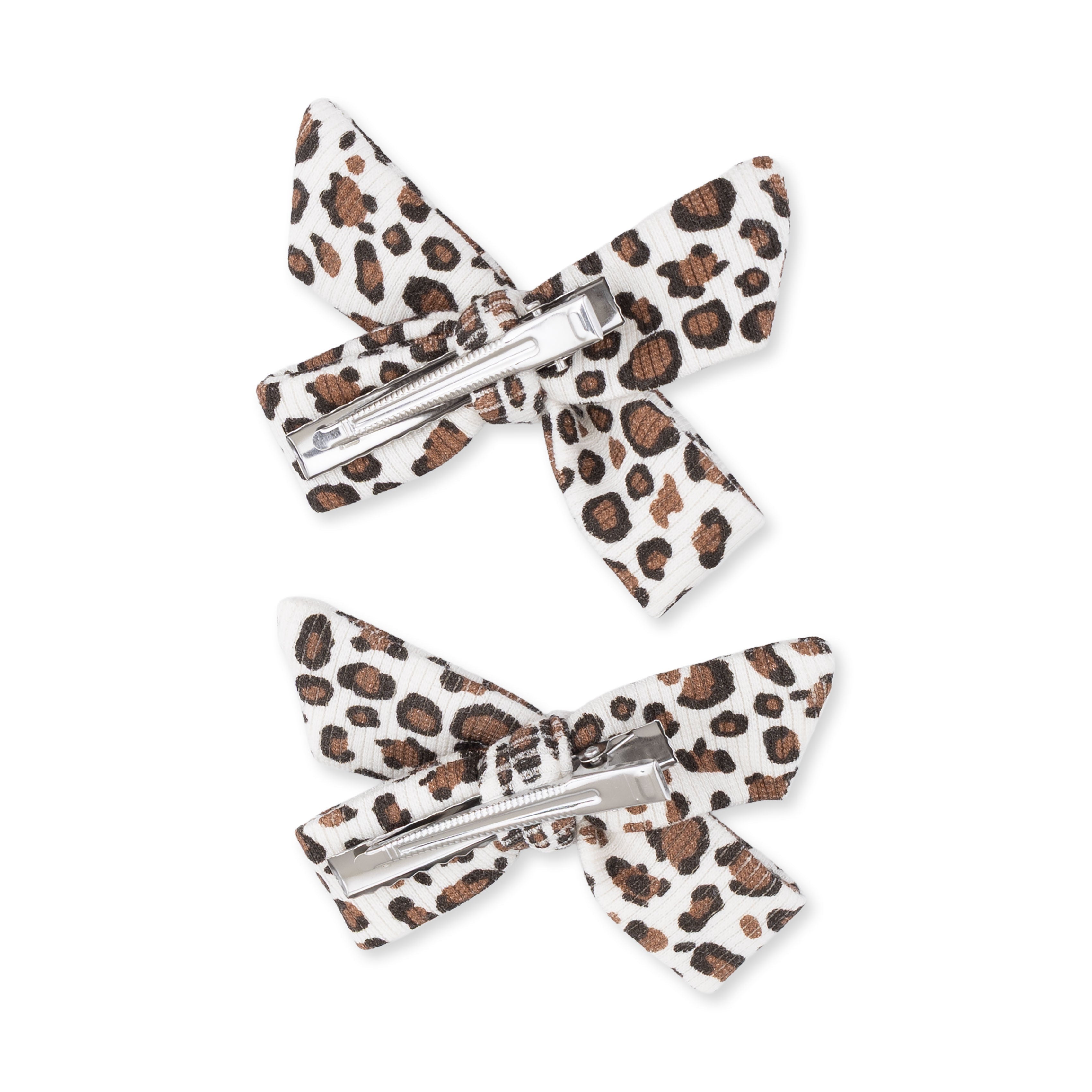 Leopard Rib - 2 Pack Bow Clips