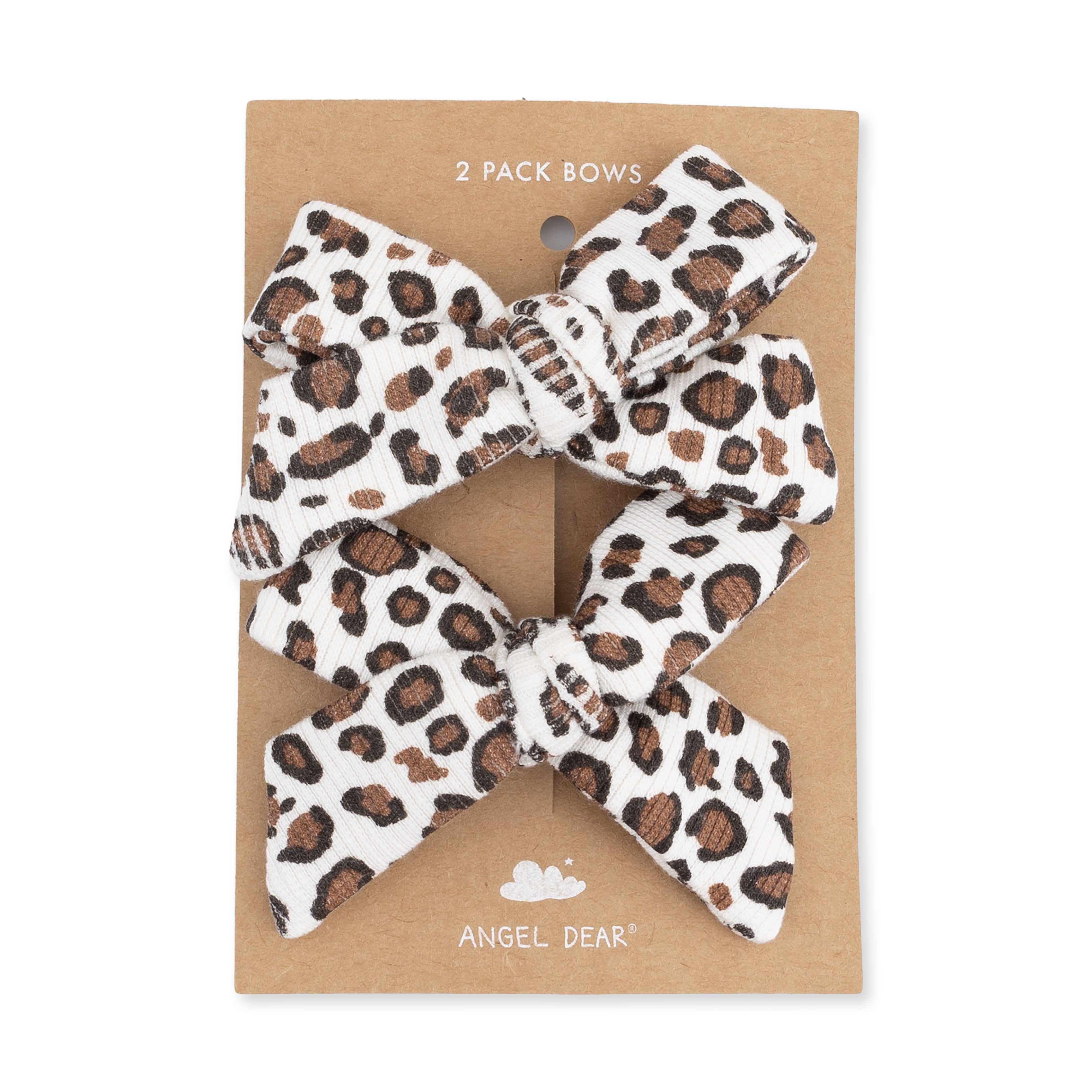 Leopard Rib - 2 Pack Bow Clips