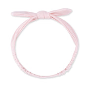 Solid Veiled Pink Rib - Knot Headband
