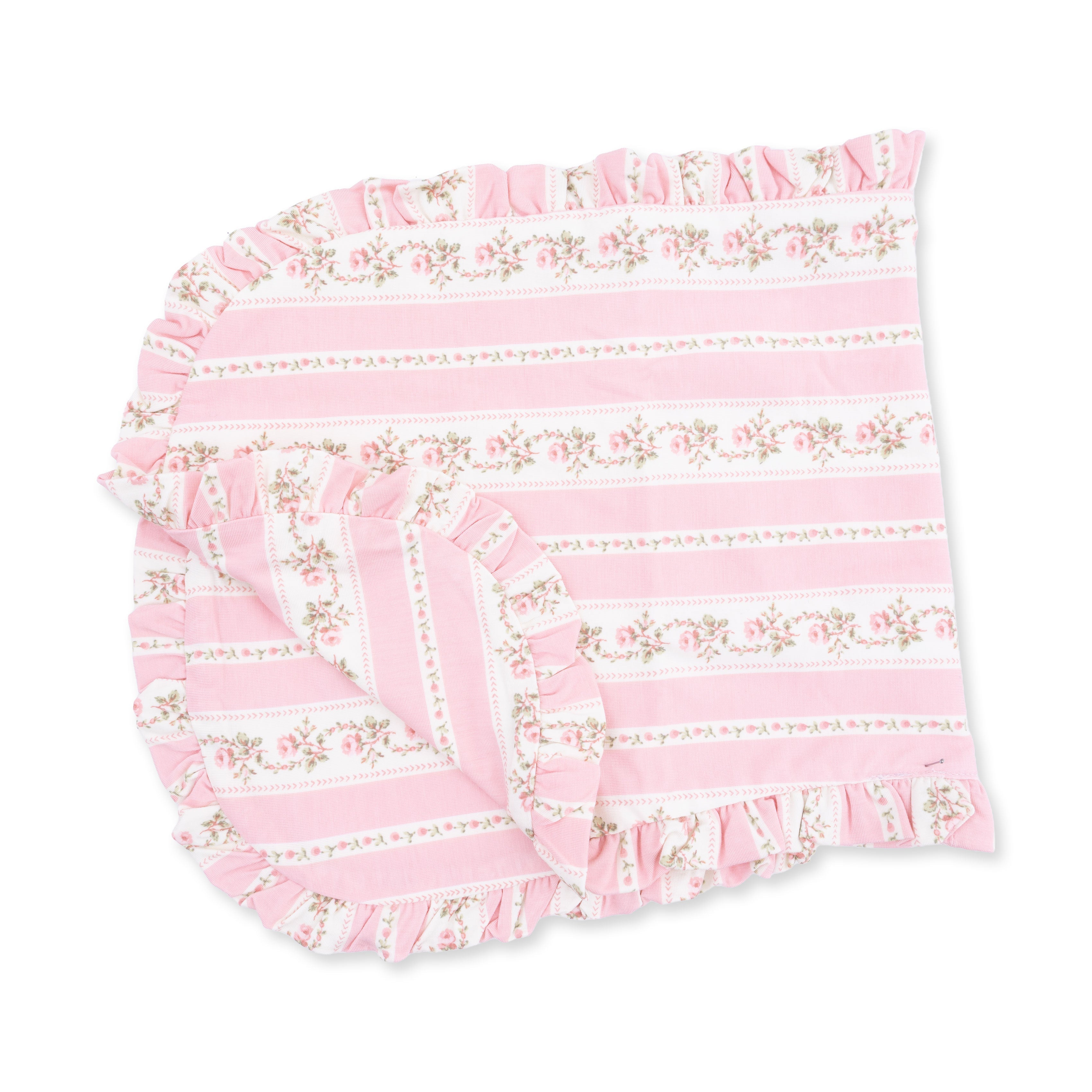 Antoinette Stripe - Ruffle Burp Cloth