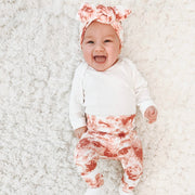 Rose Tie Dye Ribbed Leggings