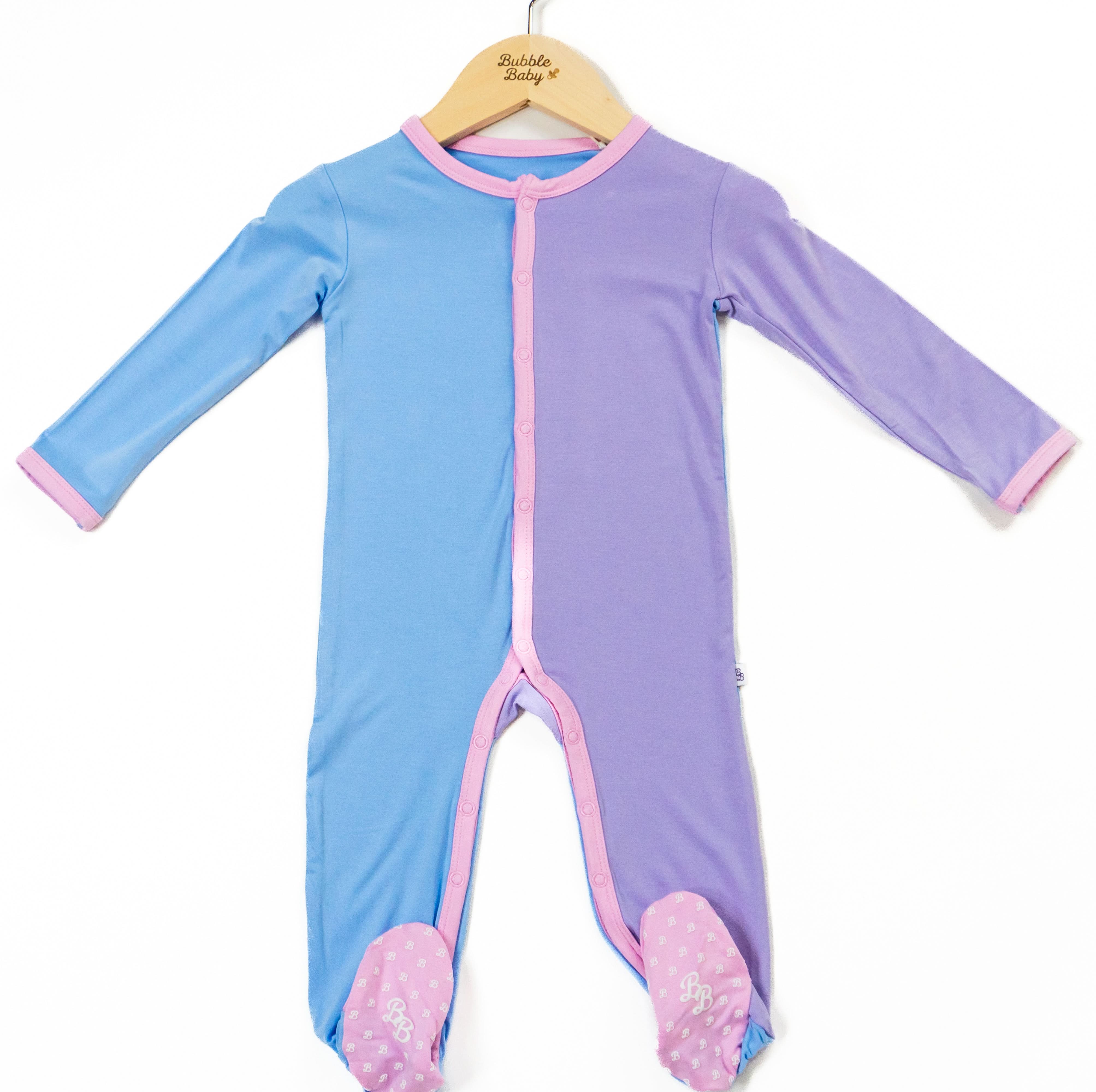 Sky / Lilac / Petal Colorblock | Snap Footie
