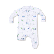 Baby Golf Carts - Blue - Polo 2 Way Zipper Footie
