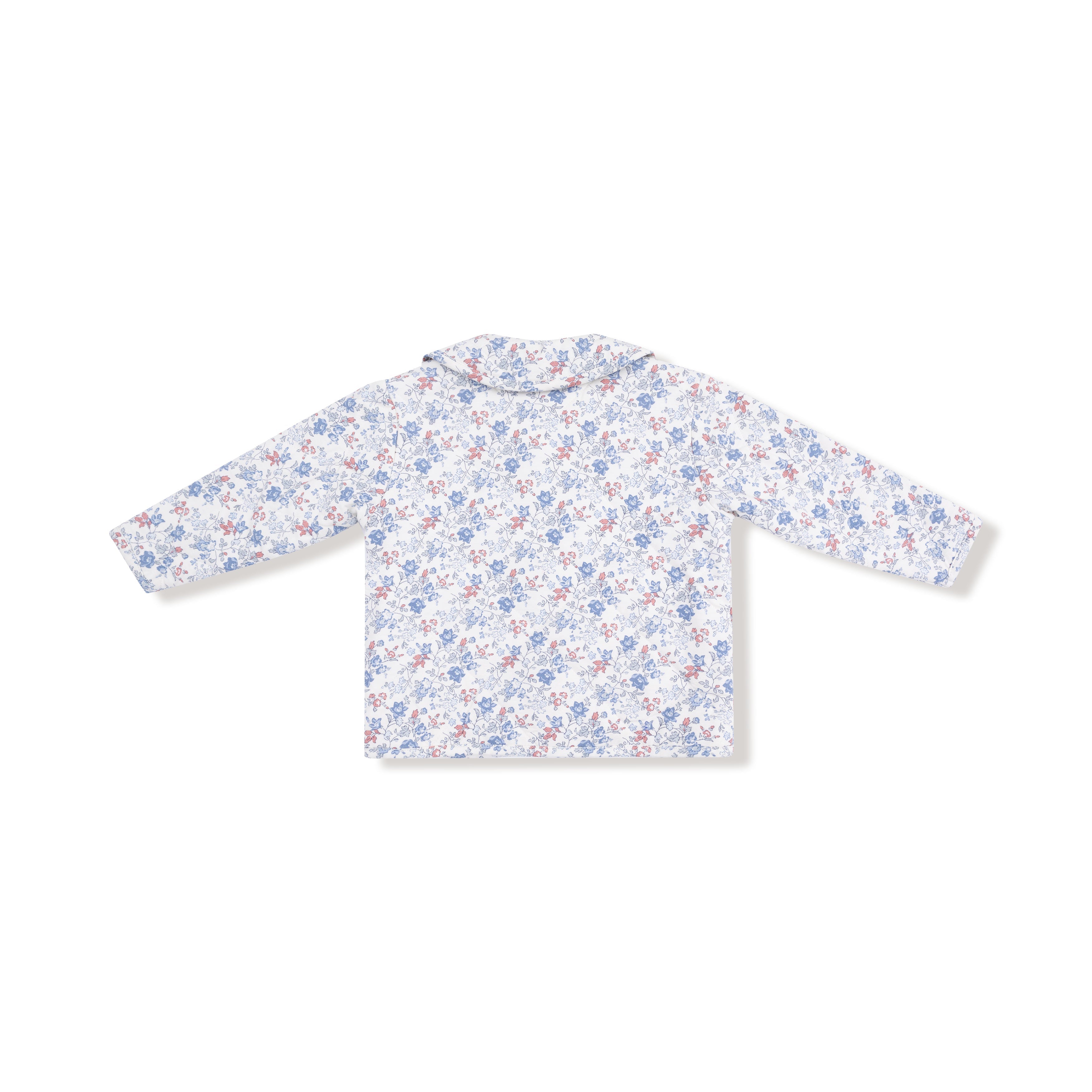 Country Girl Floral - Quilted Jacket with Peter Pan Collar