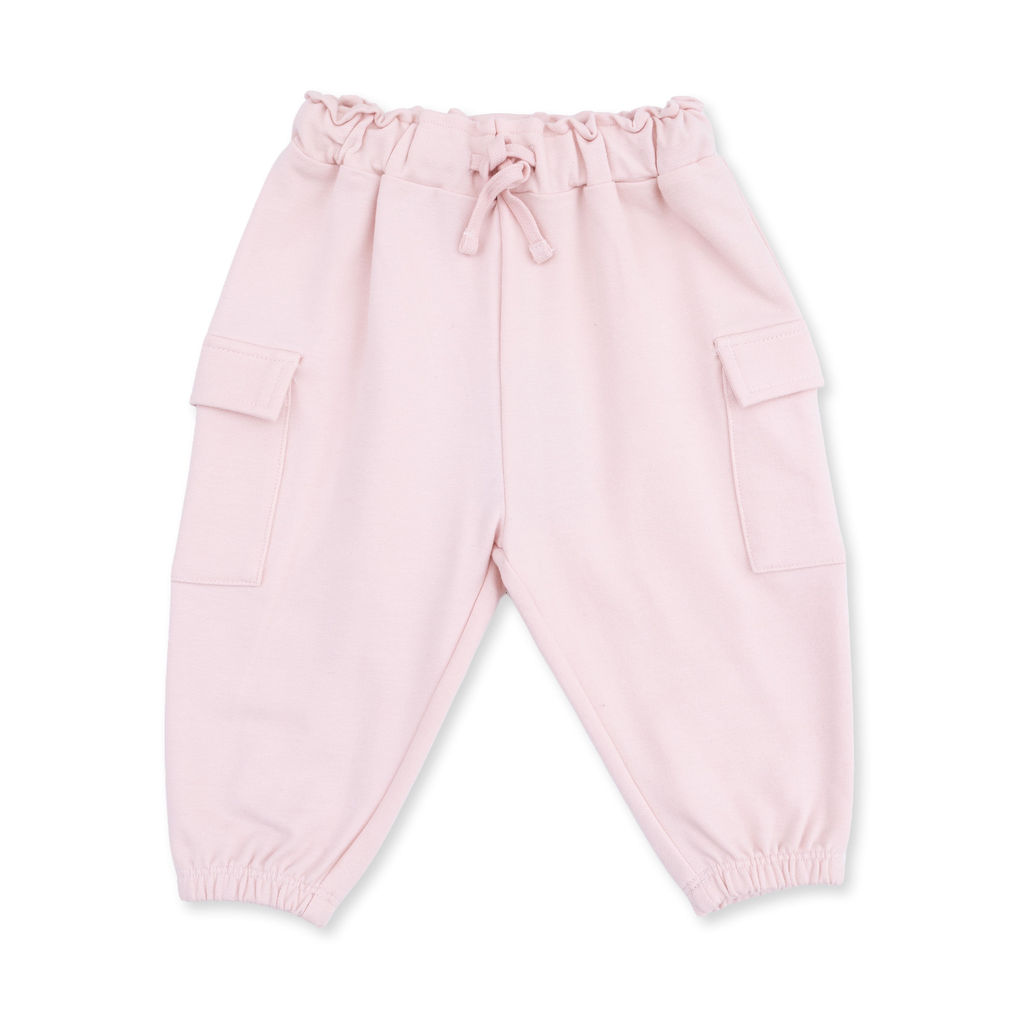 Solid Veiled Pink - Fashion Cargo Pants