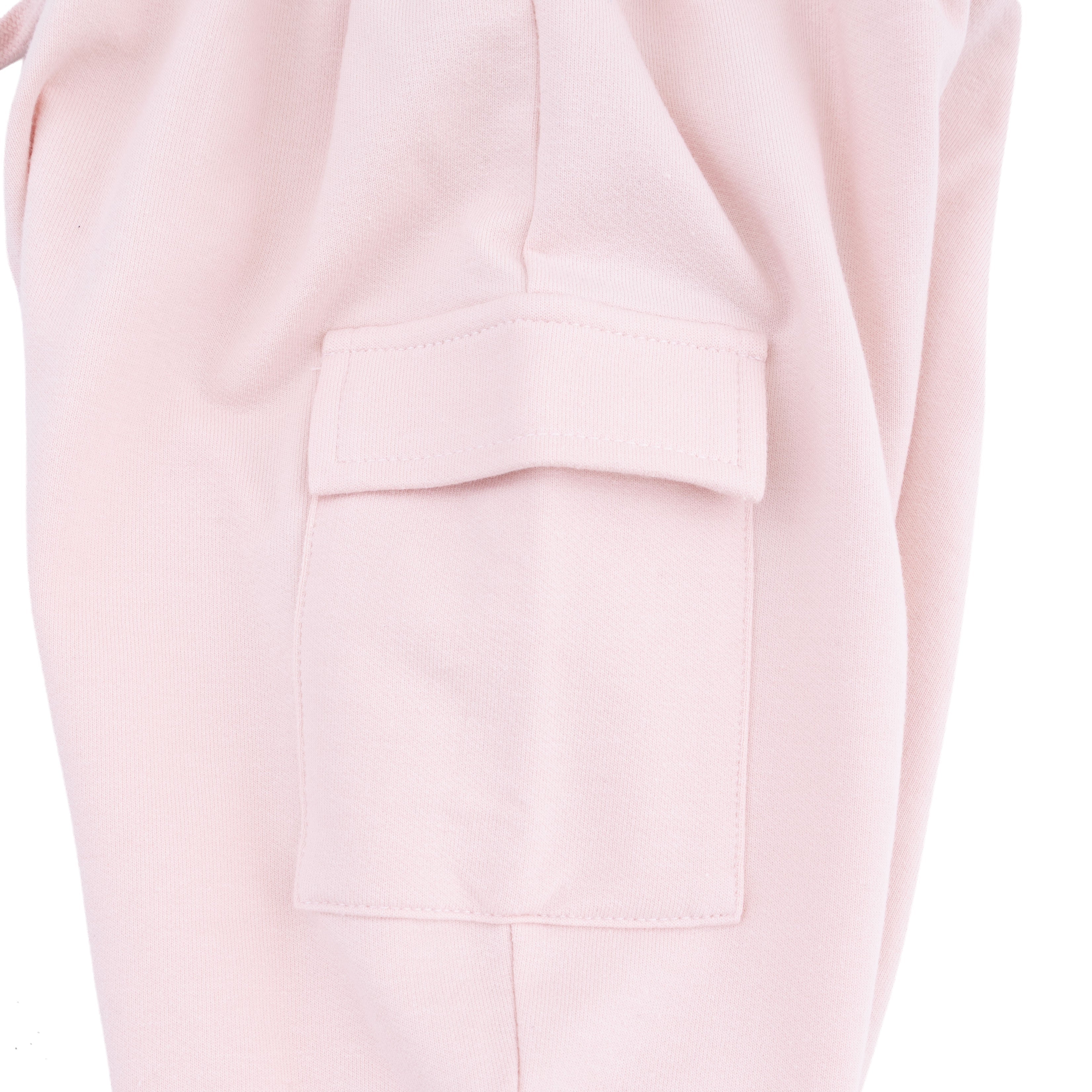 Solid Veiled Pink - Fashion Cargo Pants