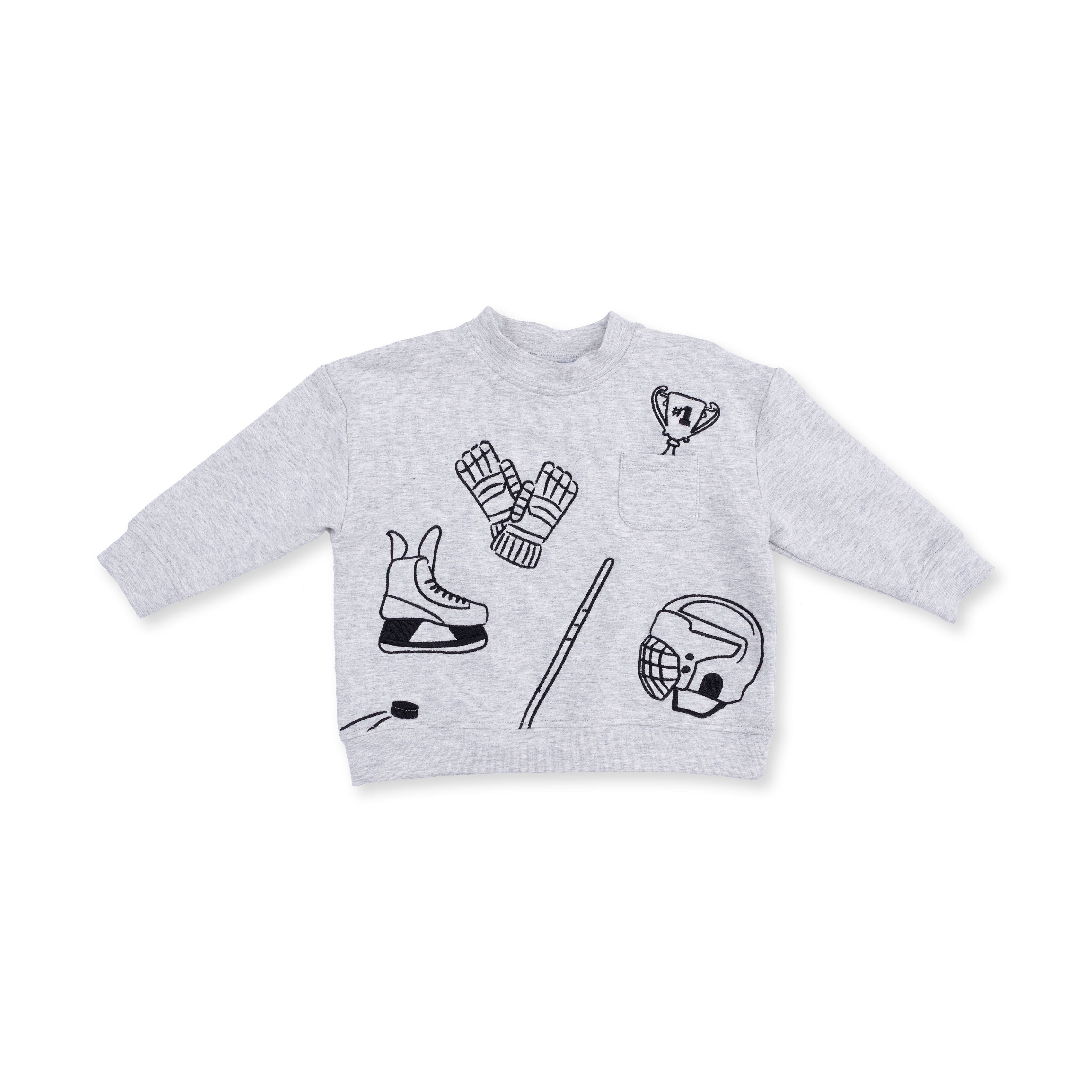 Hockey - Drop Sleeve Sweatshirt