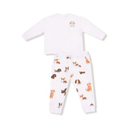 Best Friend Dogs - Pink - Drop Sleeve Sweatshirt and Jogger