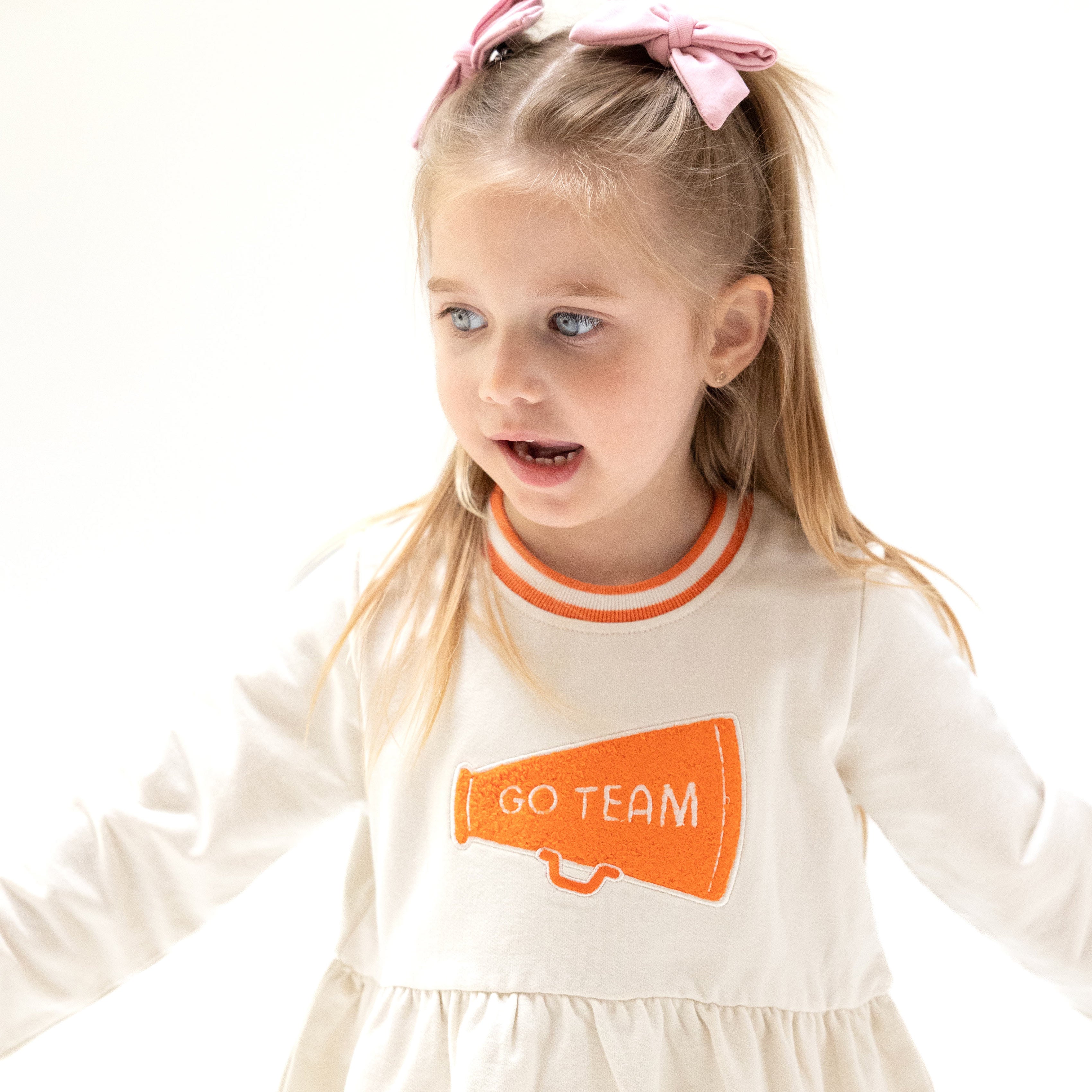 Varsity - Orange - Go Team French Terry Dress