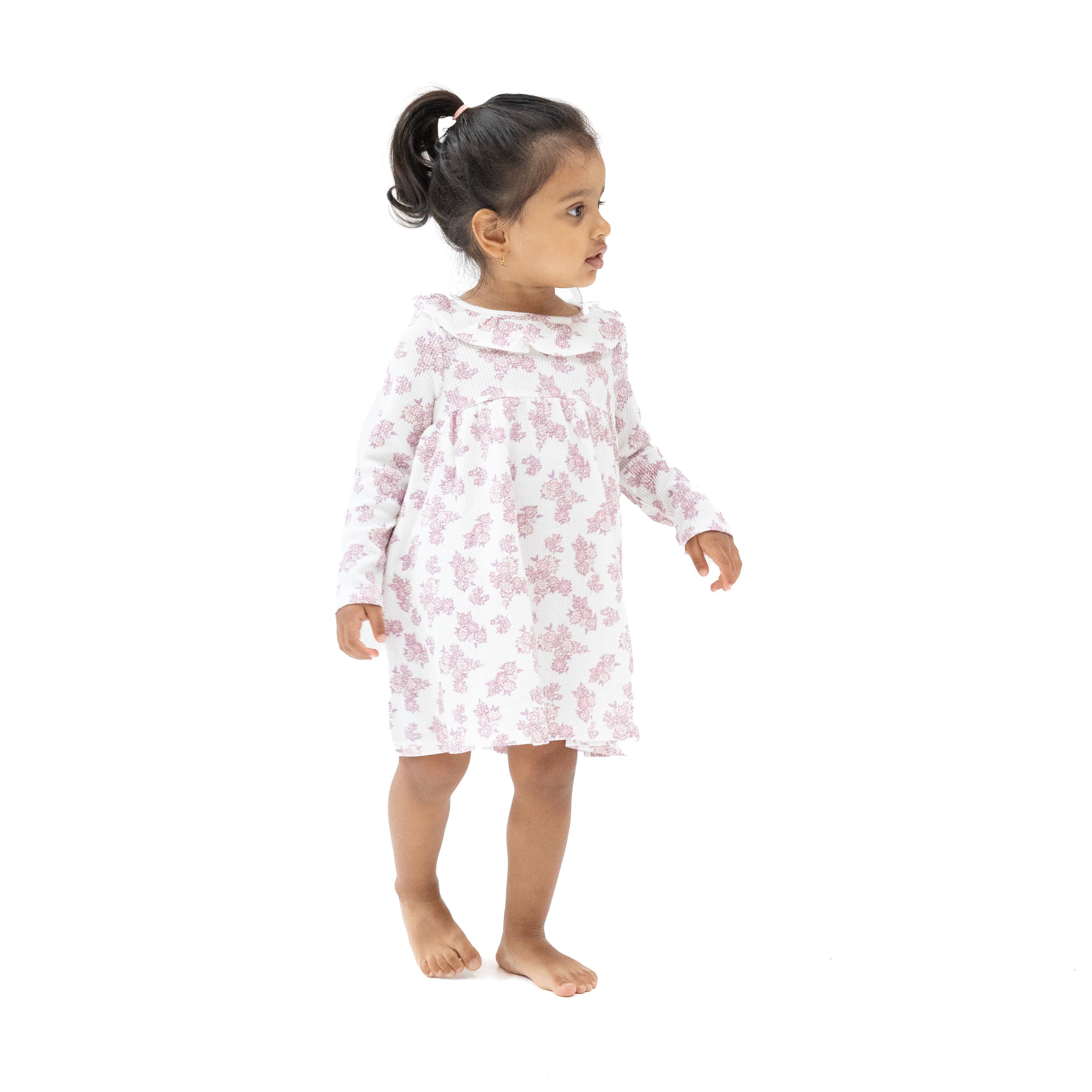 Countryside Coreopsis - Ruffle Collar Dress with Bloomer