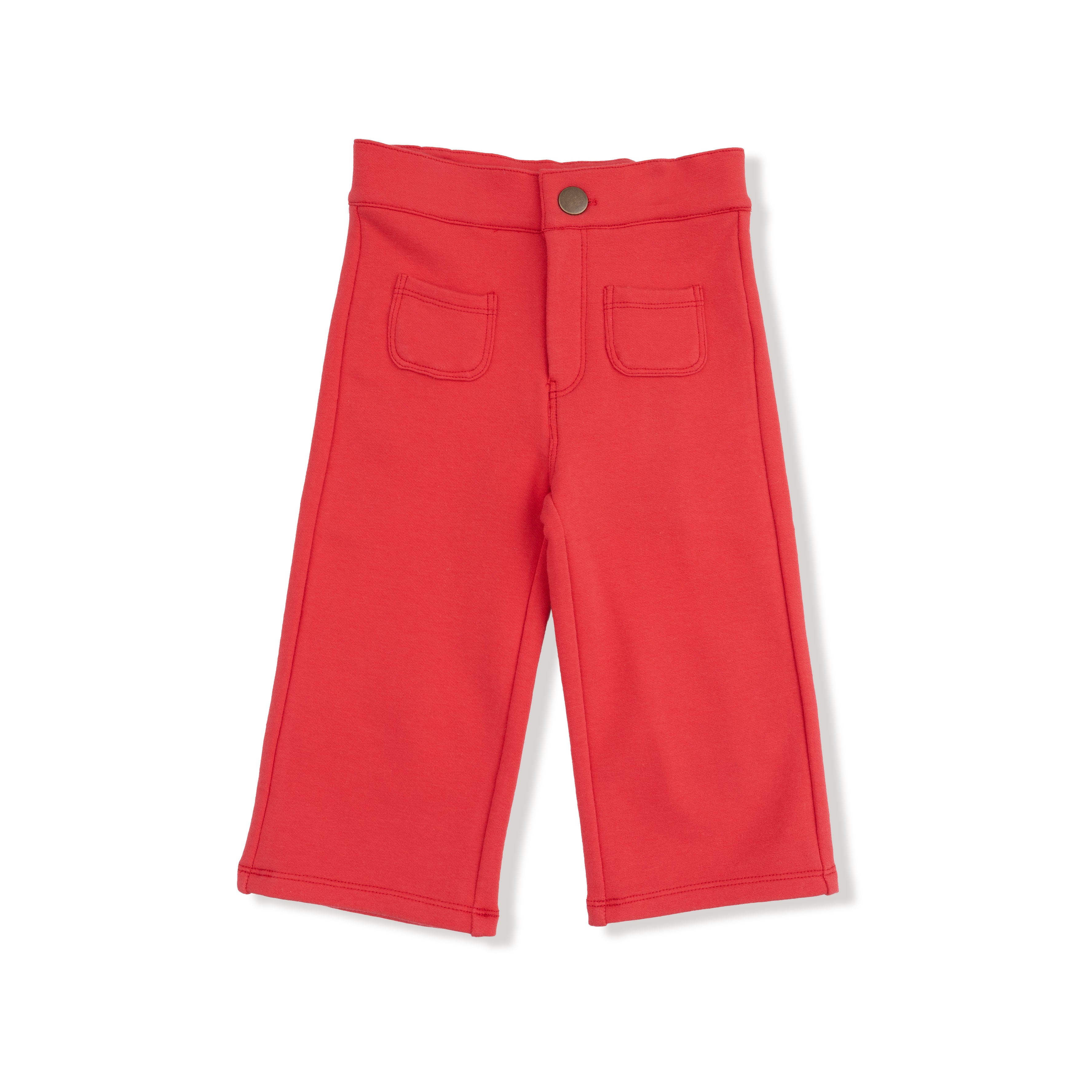 Varsity - Red - High Waisted Babybells