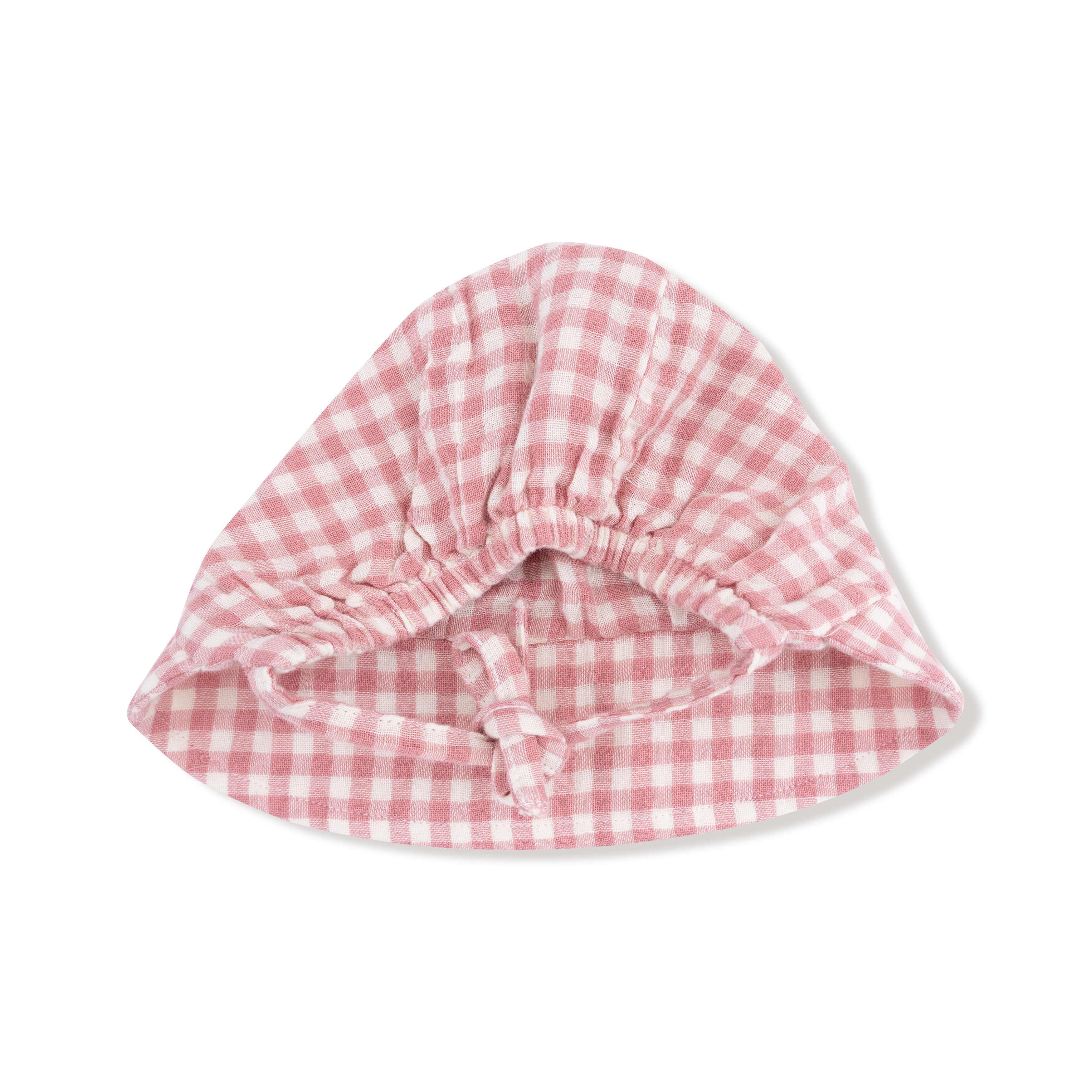 Rose Pink Plaid - Prairie Bonnet