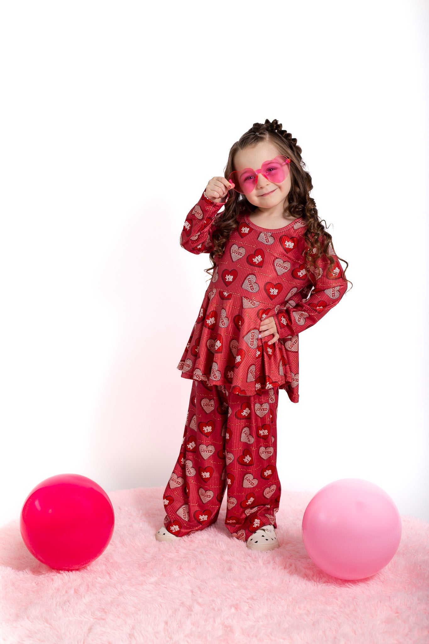 You are so loved ribbed lounge set