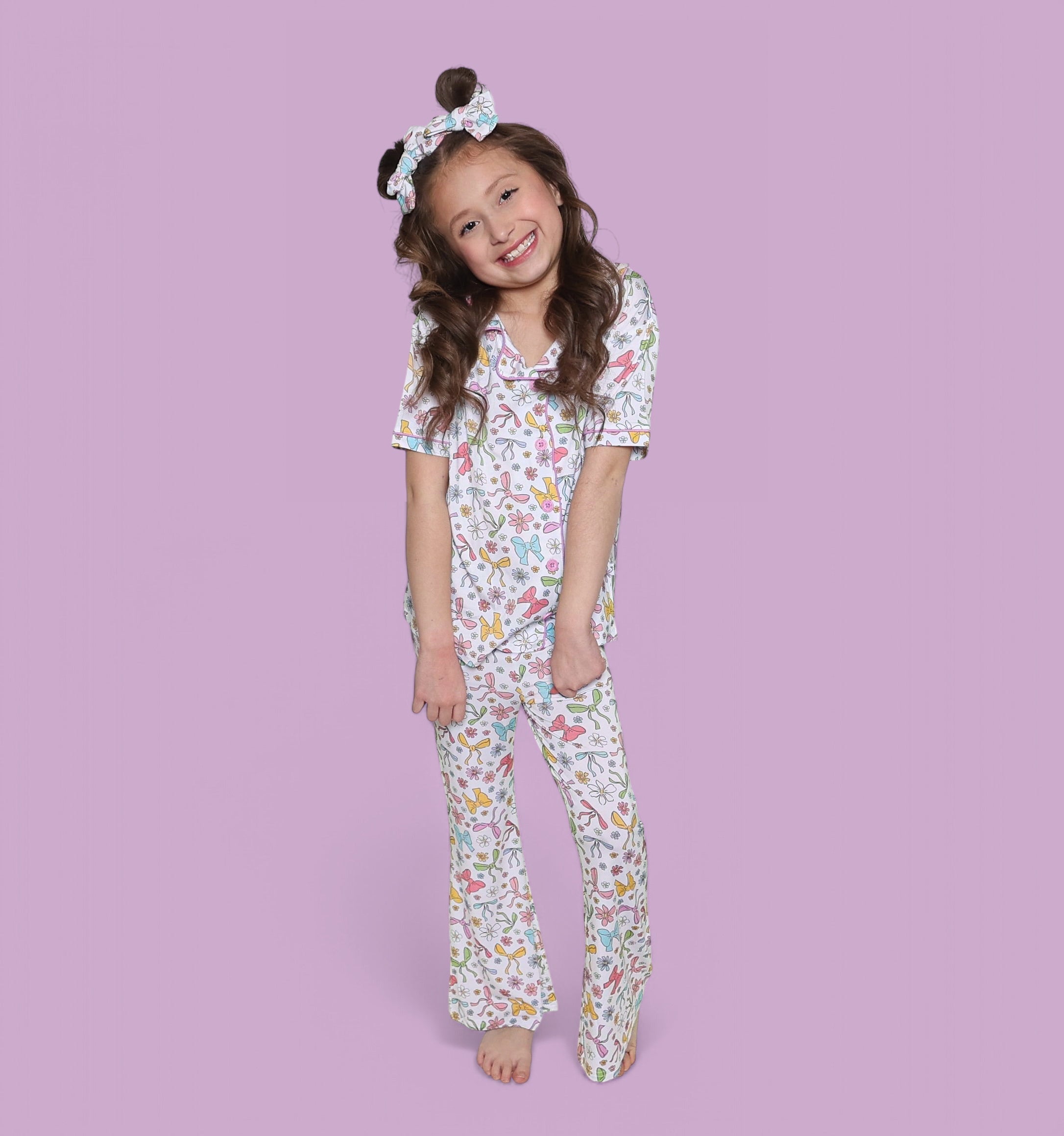 BOW GARDEN DREAM GIRL'S FLARE SET