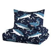 Sharks Boys Twin Size Boys Bedding Set Cotton Kids Comforter Set