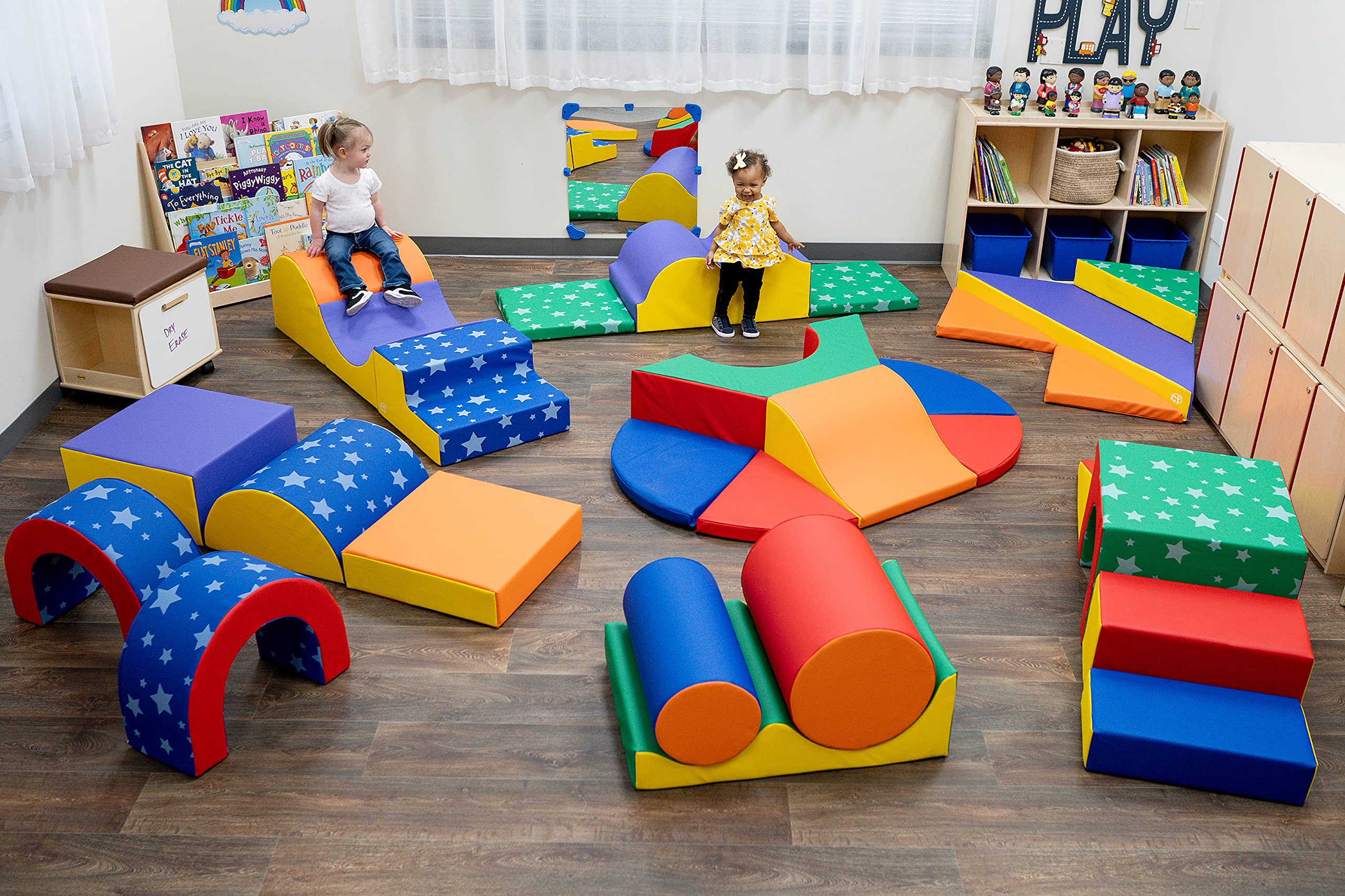 Gross Motor Play Group, Kids 28 Piece Indoor Play Equipment, Toddler Climbing/Crawling