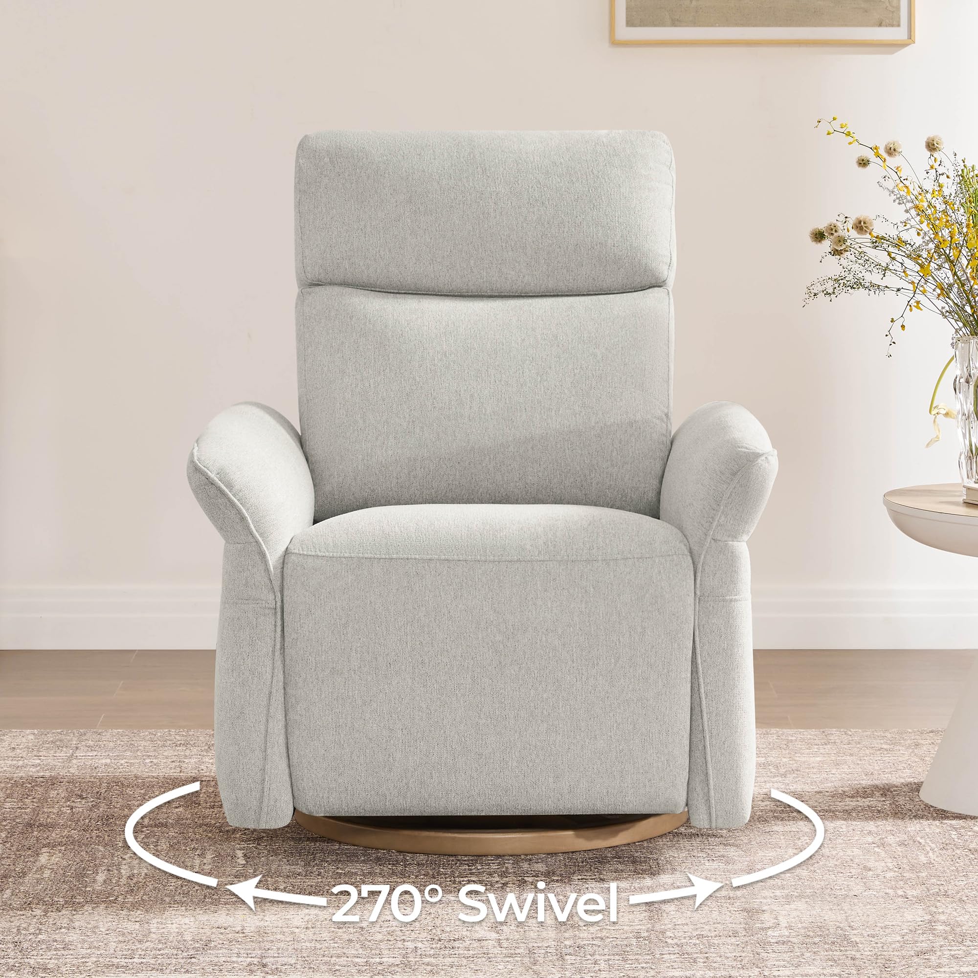 Power Recliner Chair, Electric Triple-Motor Swivel Glider Nursery