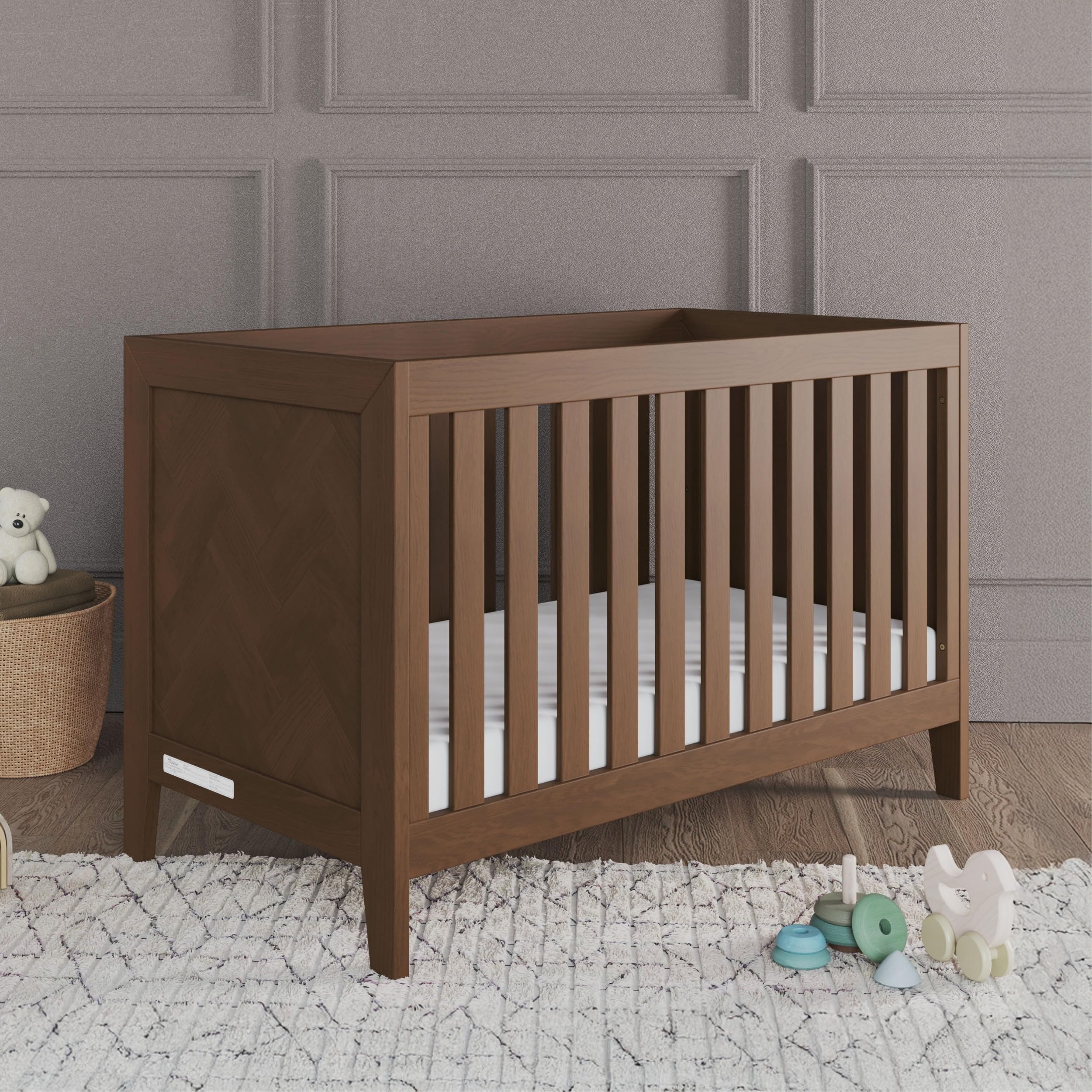 3-in-1 Convertible Crib and Double Dresser Nursery Set