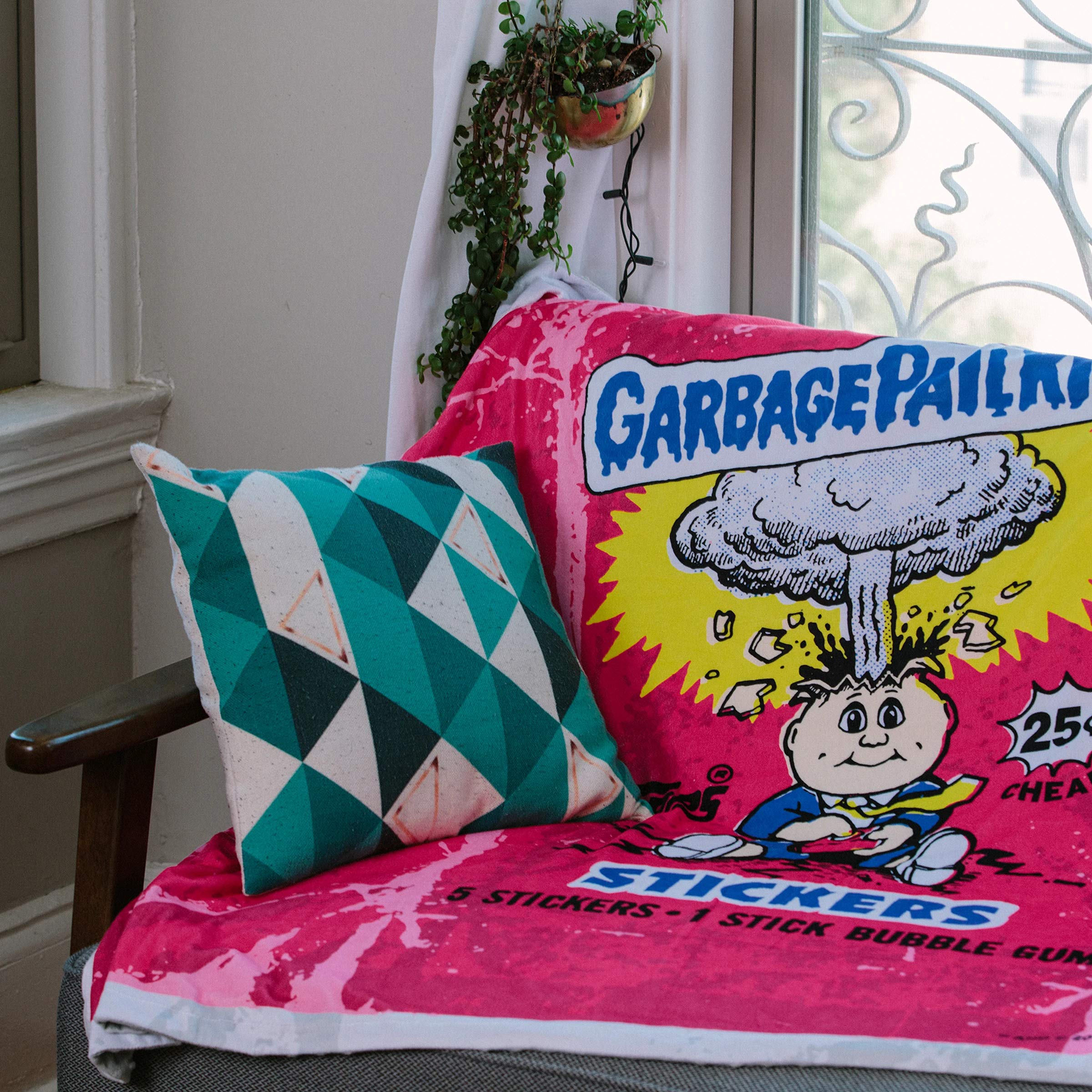 Garbage Pail Kids 60 inch x 50 inch Wax Wrapper Throw Blanket