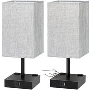 Bedside Table Lamps Set of 2 - Touch Nightstand Lamp for Bedroom
