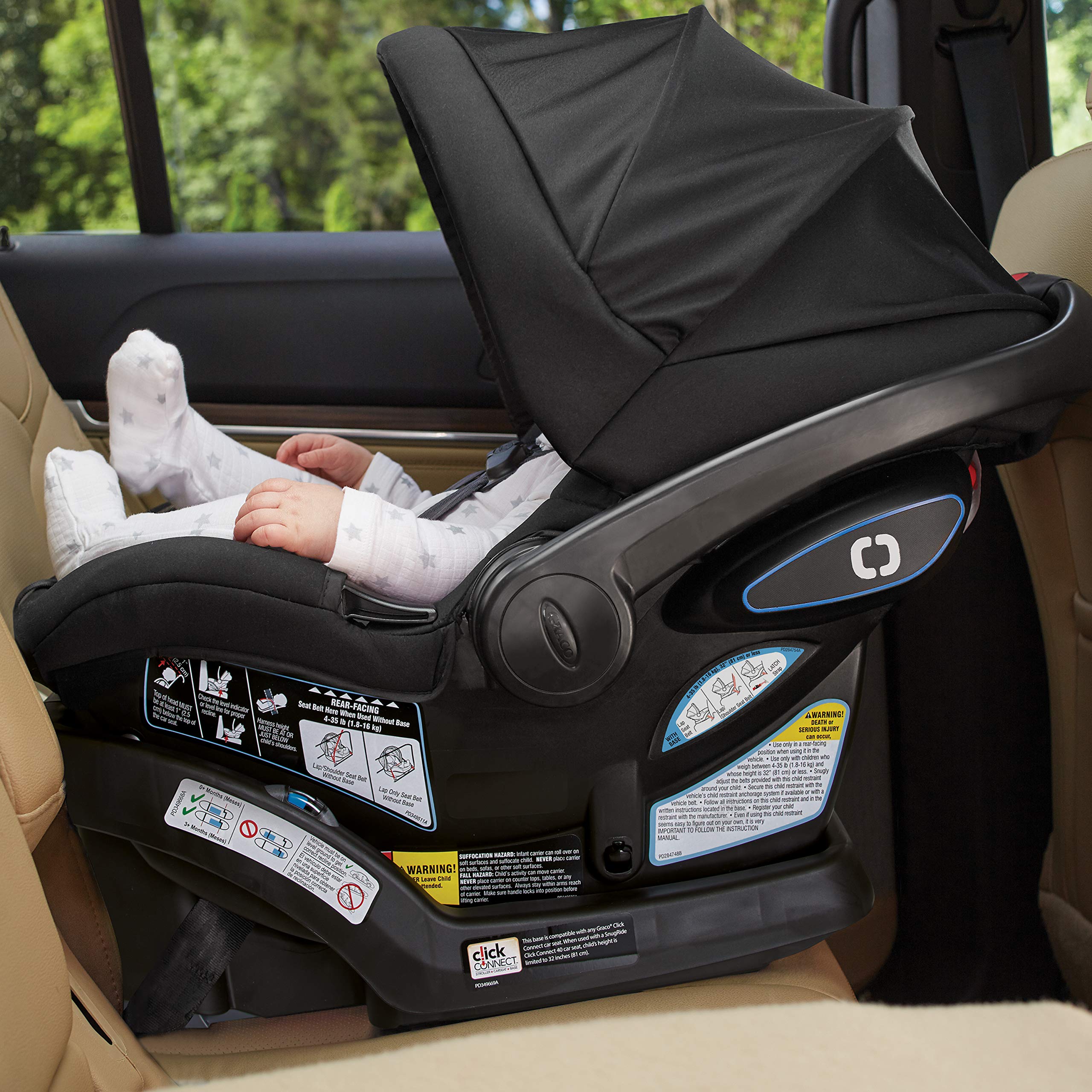 e SnugLock LX Car Seat featuring TrueShield Technology