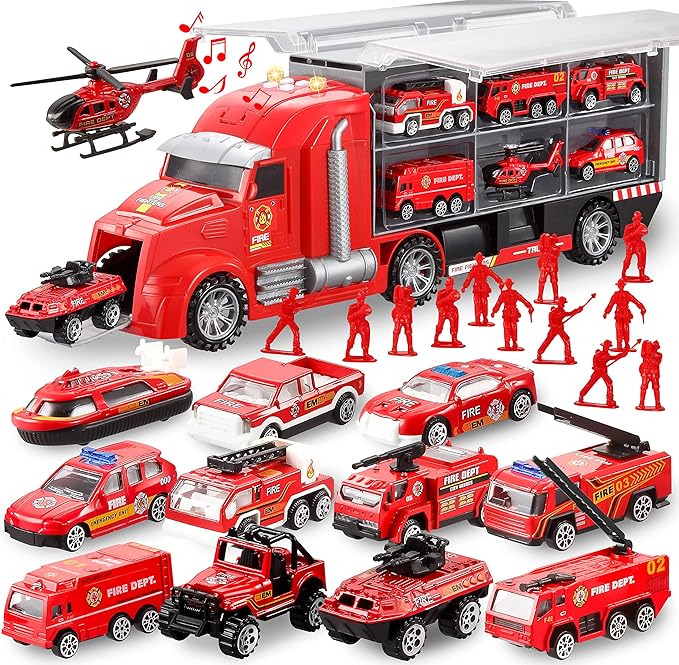 25-Piece Die-cast Construction Truck Toy Set by Joyin