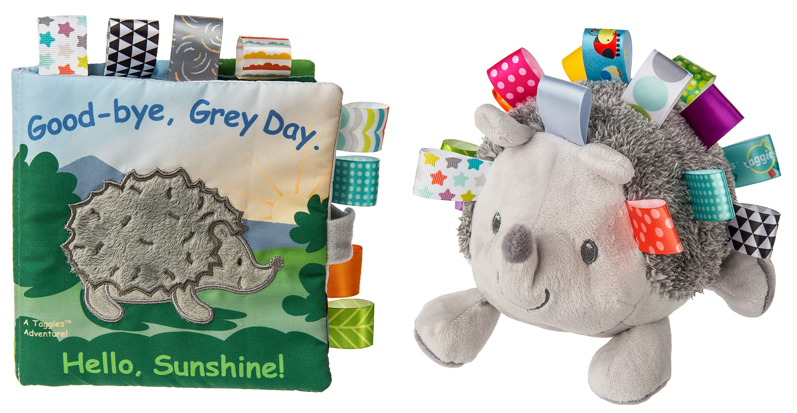 Baby Soft Toy Bundle, 2-Piece, Taggies Heather Hedgehog