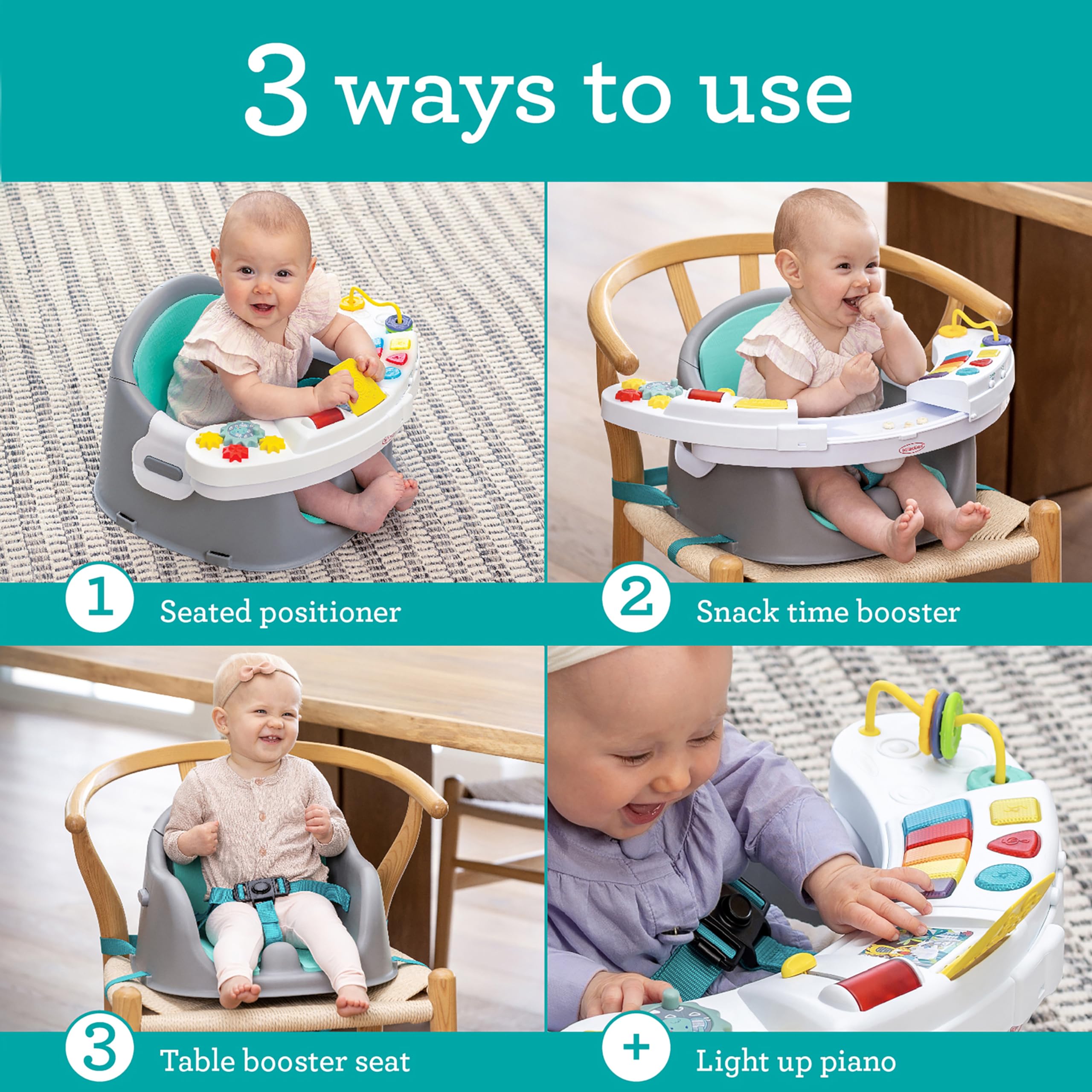 3-in-1 Baby Activity Center and Booster Seat