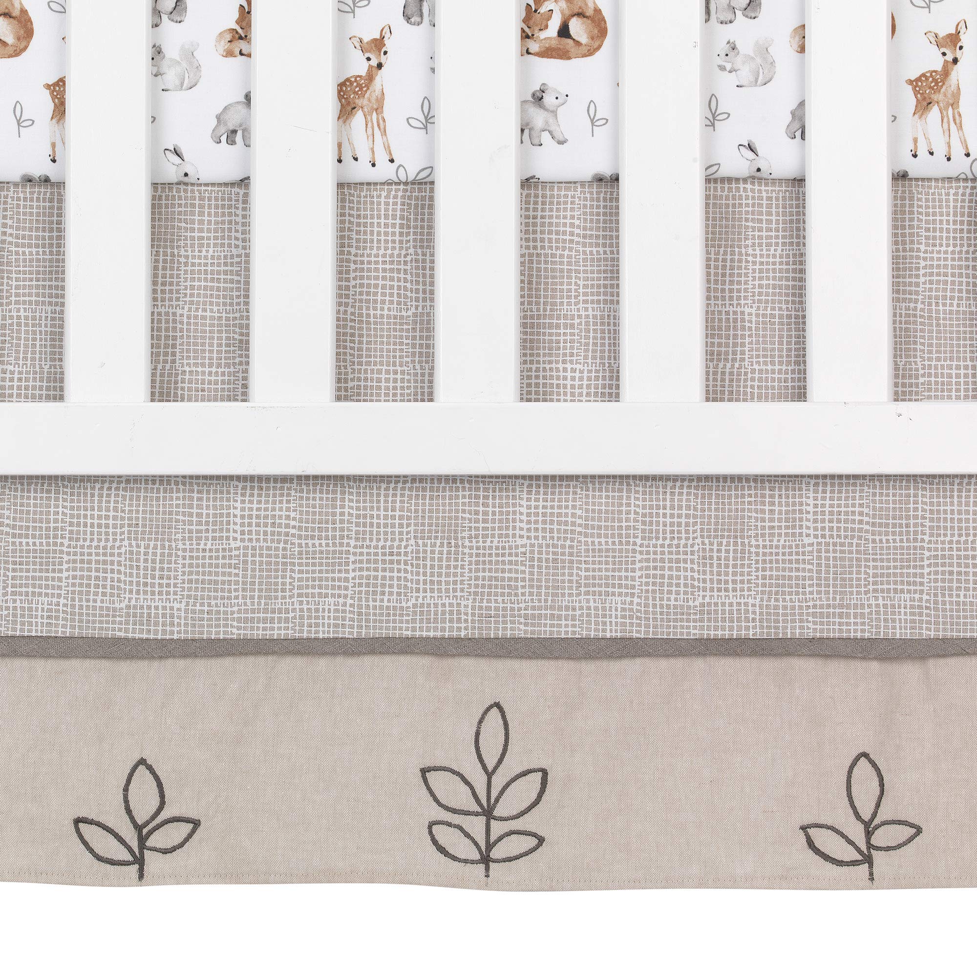 Forest Animal Crib Bedding Set 4-Piece Cotton