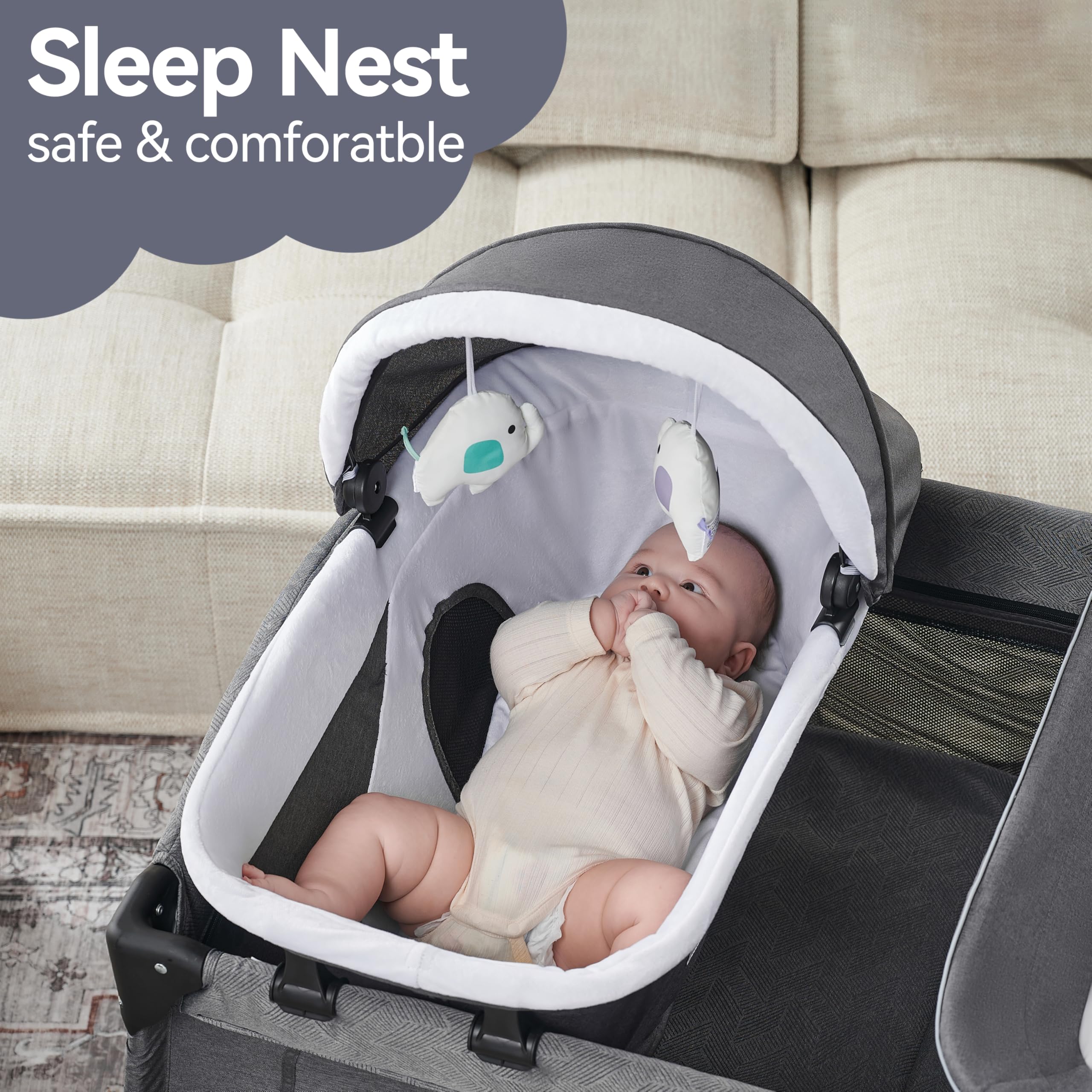 Pamo Babe Portable Playpen Foldable Playard for Baby and Toddler Mattress, Changing Table for Newborn Portable Playard
