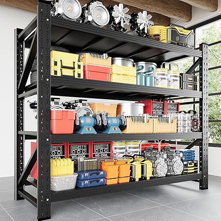5000LBS Storage Shelves, 71" W Heavy Duty Garage Shelving Unit