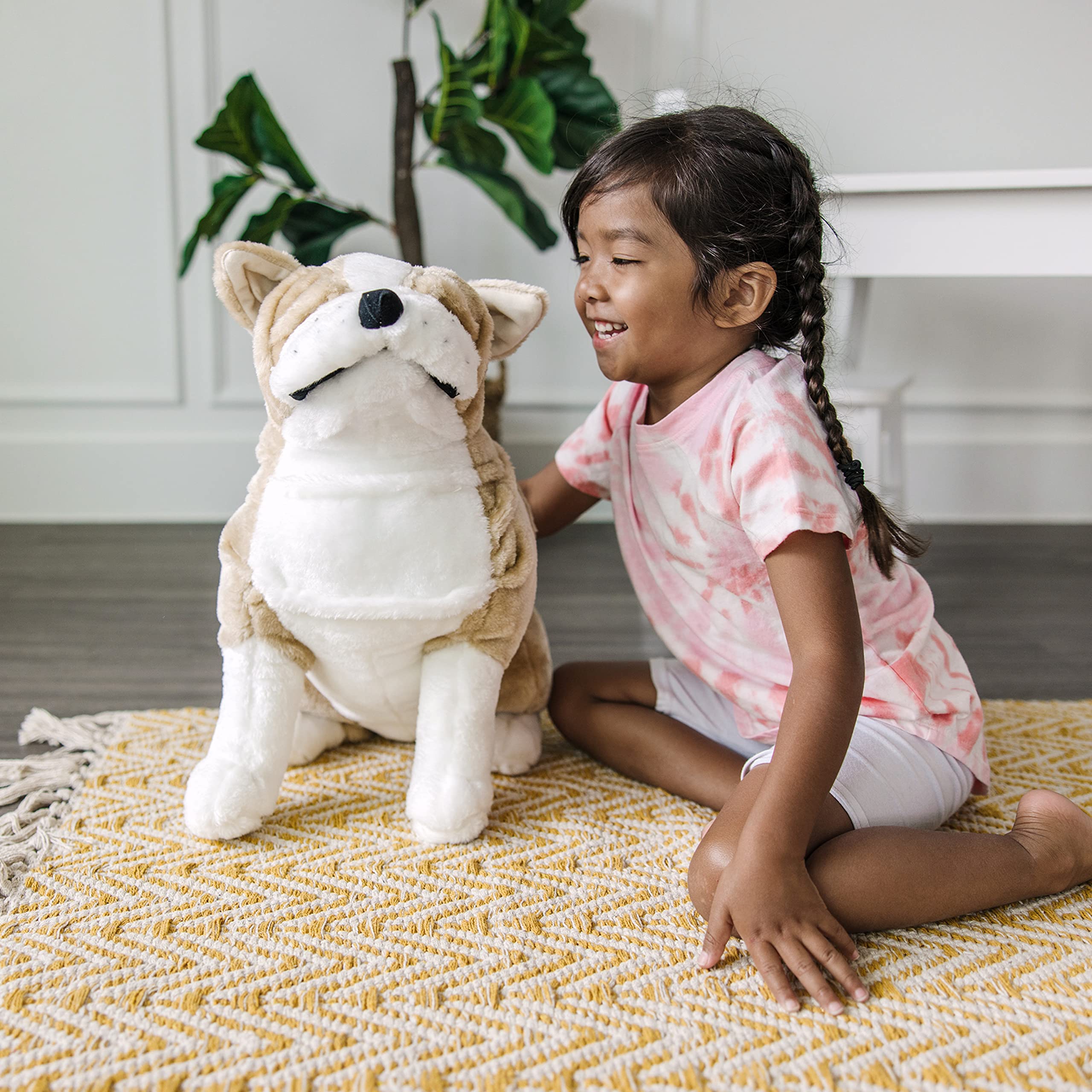 Giant English Bulldog - Lifelike Stuffed Animal (Nearly 2 feet Tall)