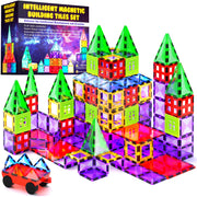 Tiles Building Blocks Toy - STEM Educational Magnet Set for Kids, Creativity Preschool