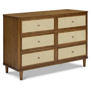 Namesake Marin with Cane 6 Drawer Dresser in Honey and Honey Cane