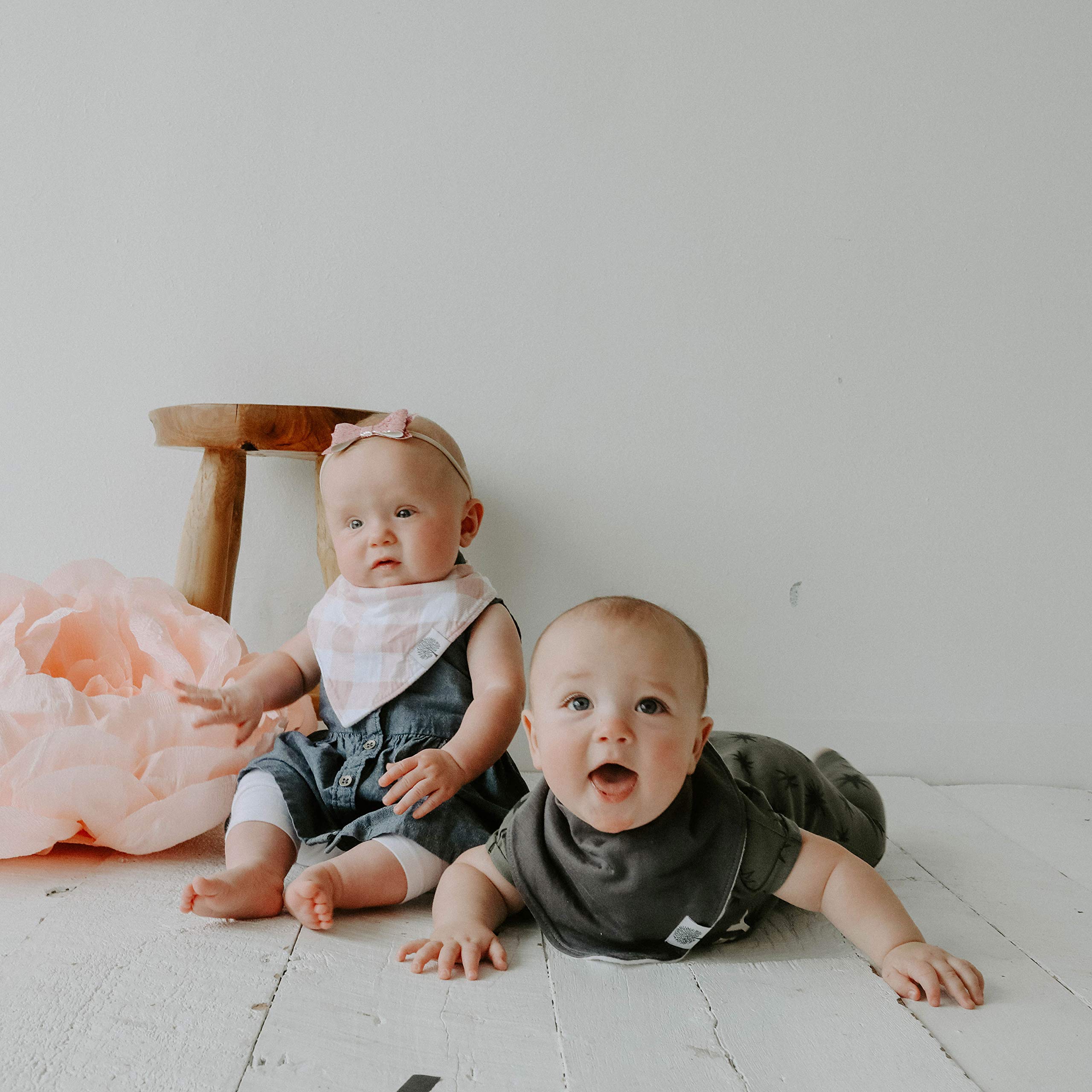 Bandana Drool Bibs 4 Pack Baby Bibs for Boys, Girls, Unisex - "Parker Set"