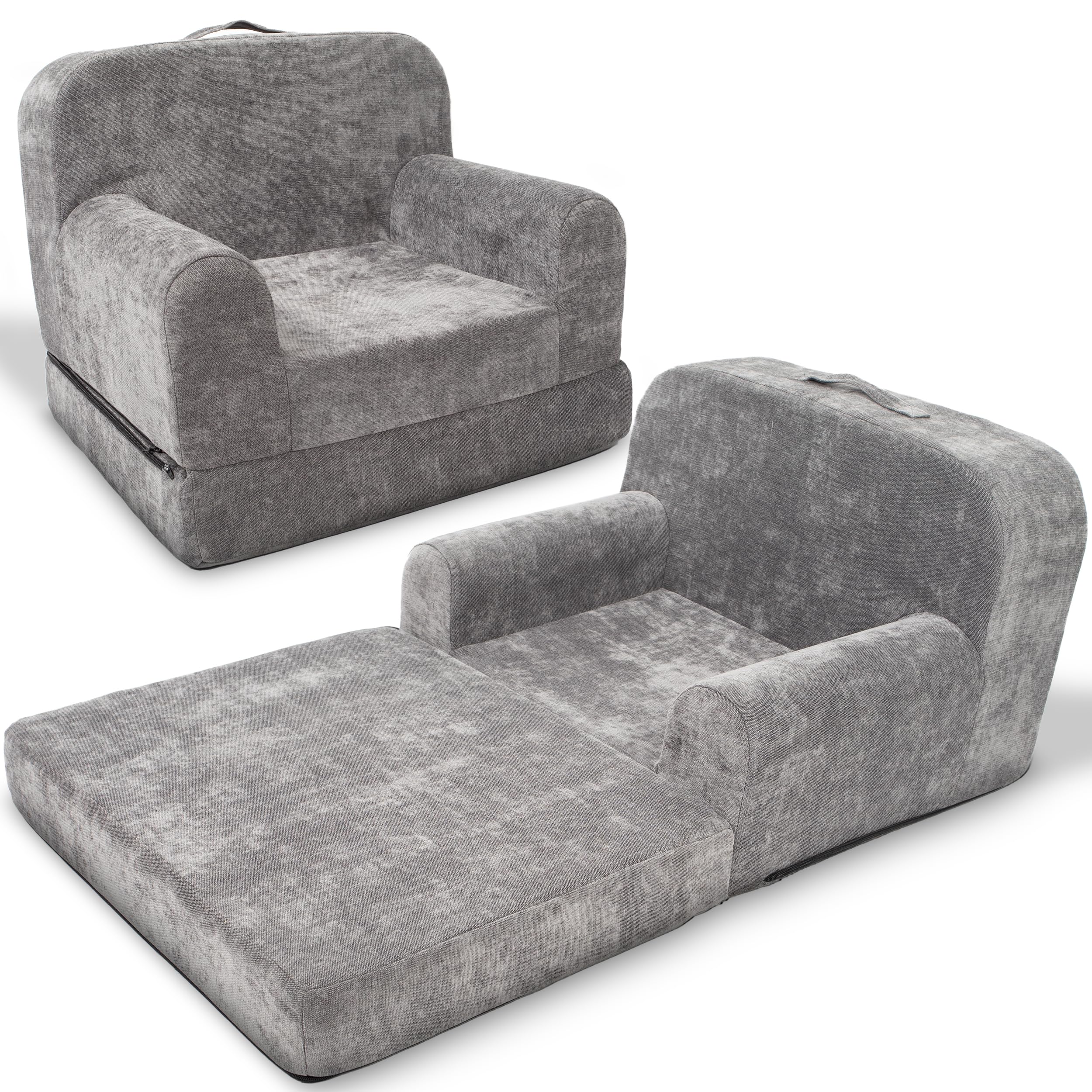 2-in-1 Convertible Chair & Sleeper - Durable Foam Keeps