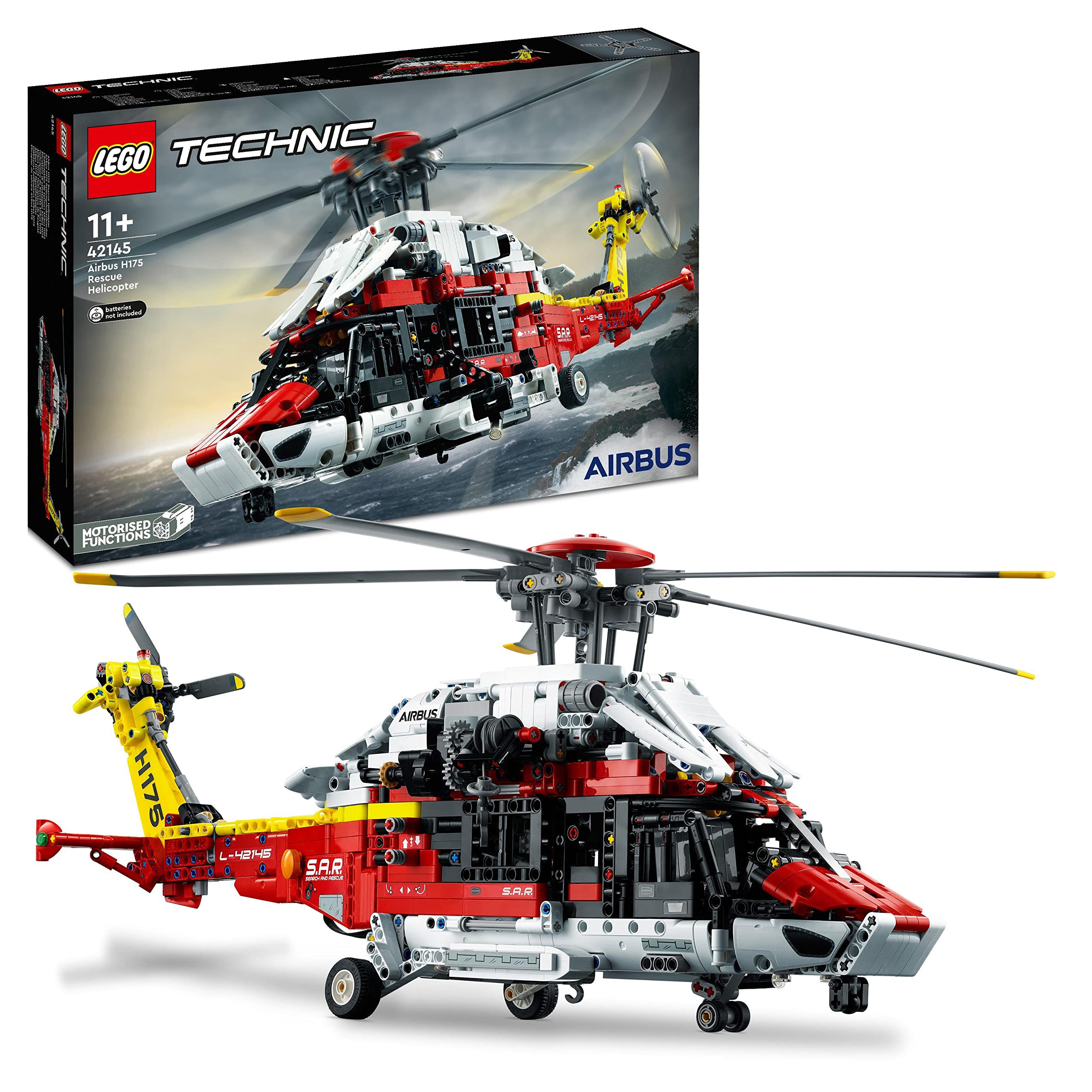 42145 Technic Airbus H175 Emergency Helicopter, Educational Construction Set