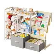 Kids Bookshelf and Toy Storage, Large 3 Tier Book Shelf for Kids Rooms