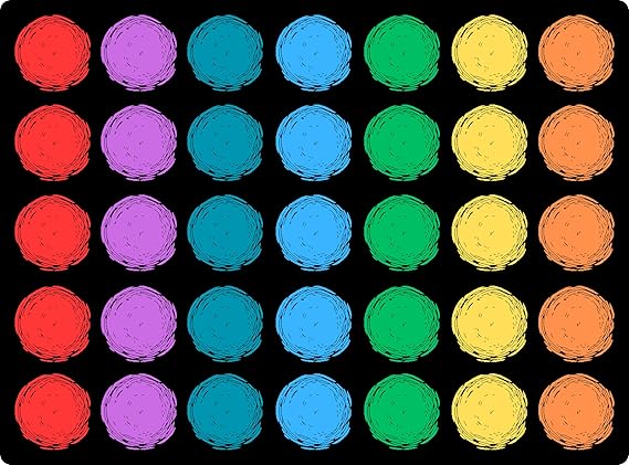 Classroom Rug for Kids - Education Classroom Carpet for Children - Colorful Seating