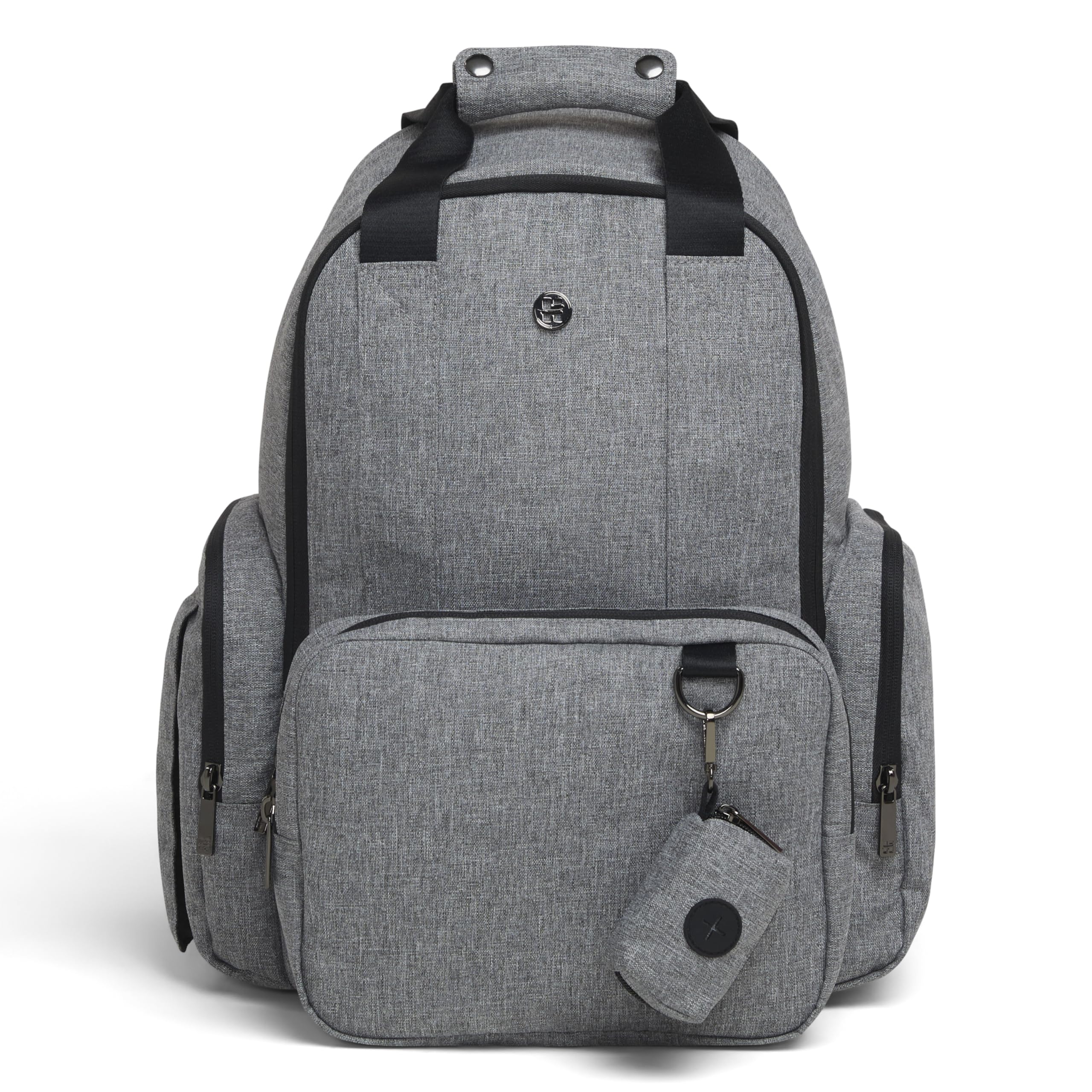 Hug Pack Diaper Backpack, Dark Grey Heather, O/S