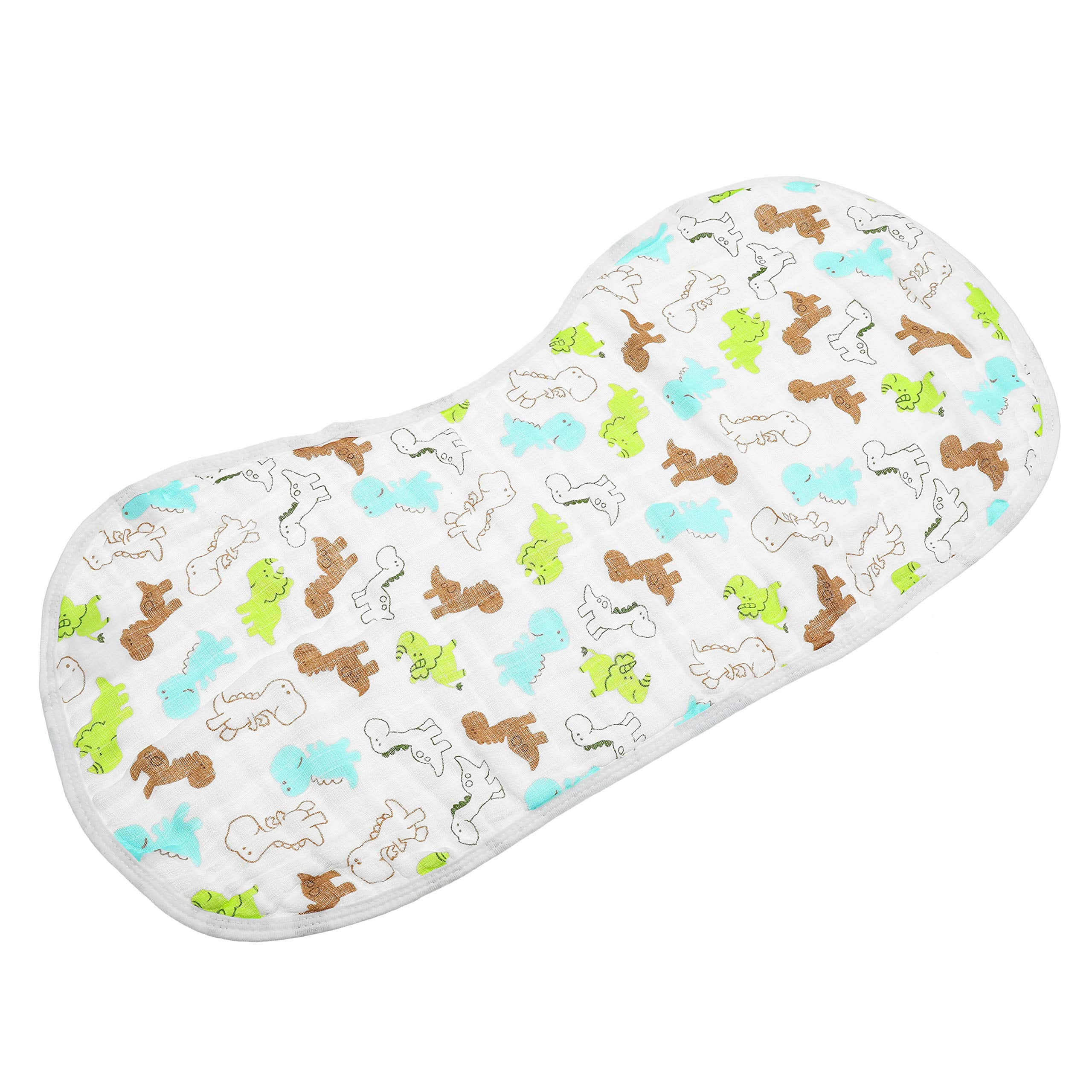 Muslin Burp Cloths Baby Burping Bibs 100% Organic Cotton 5-Pack Large