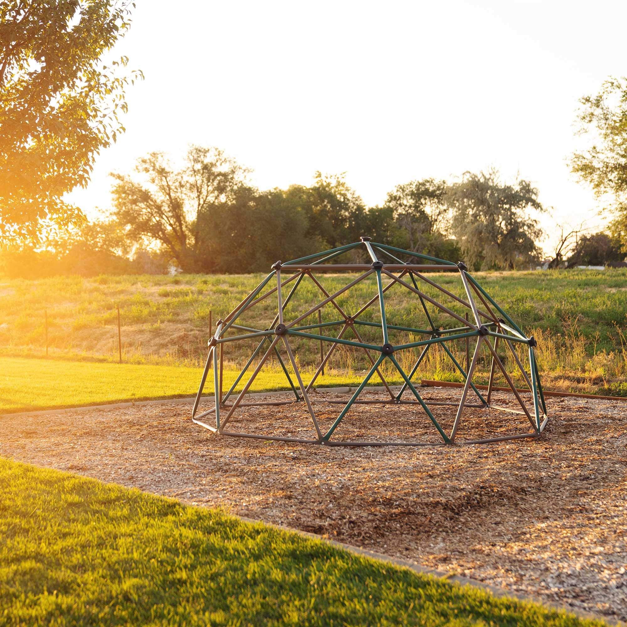 Geometric Dome Climber Play Center, Earthtone